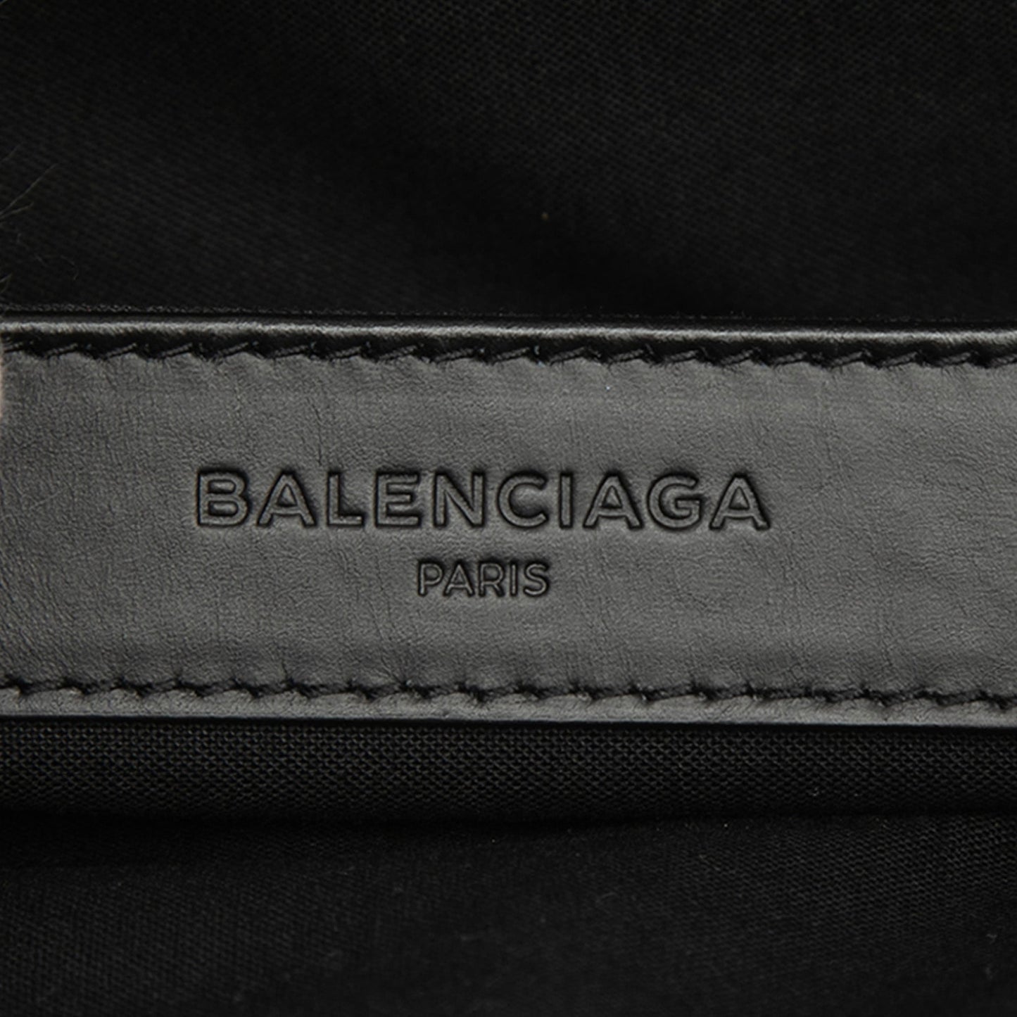 Balenciaga Canvas Navy Clip M Clutch