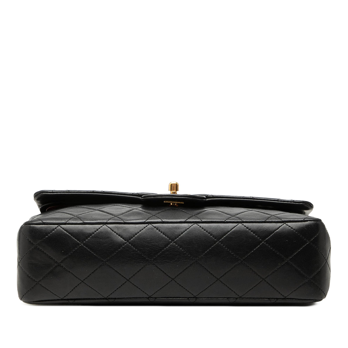 Chanel Medium Classic Lambskin Double Flap — Black