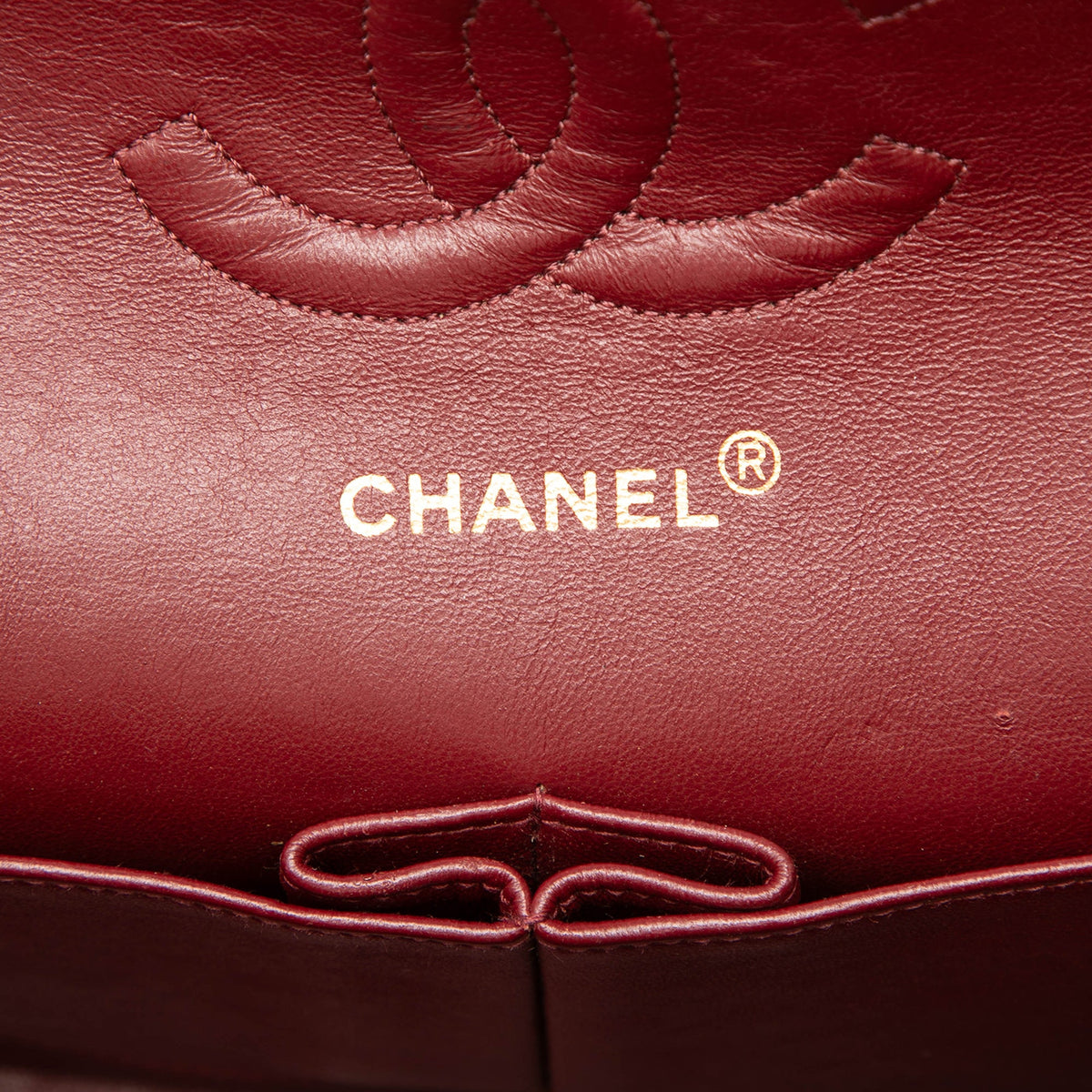 Chanel Medium Classic Lambskin Double Flap — Black