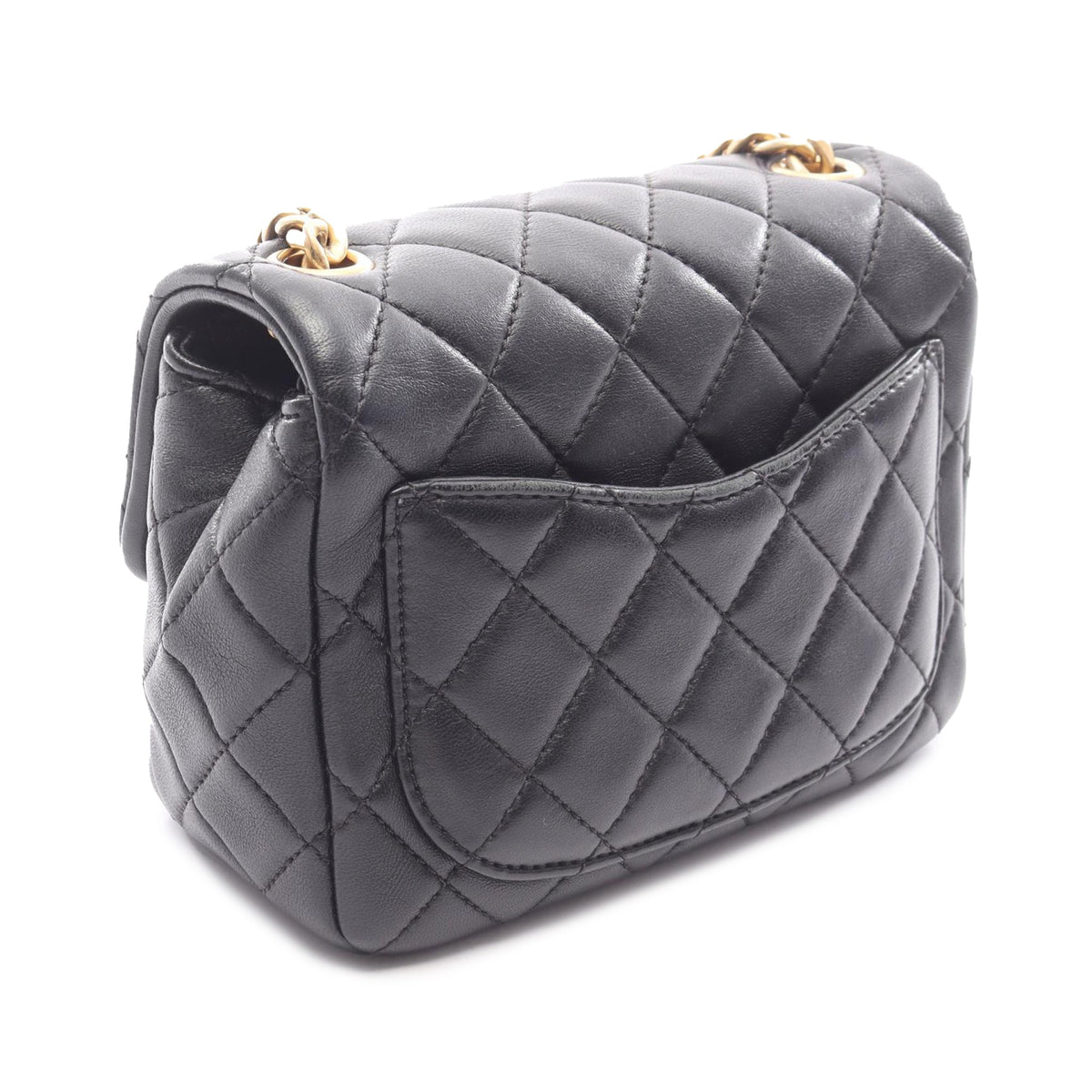 Chanel Mini Square Classic Lambskin Charms Single Flap