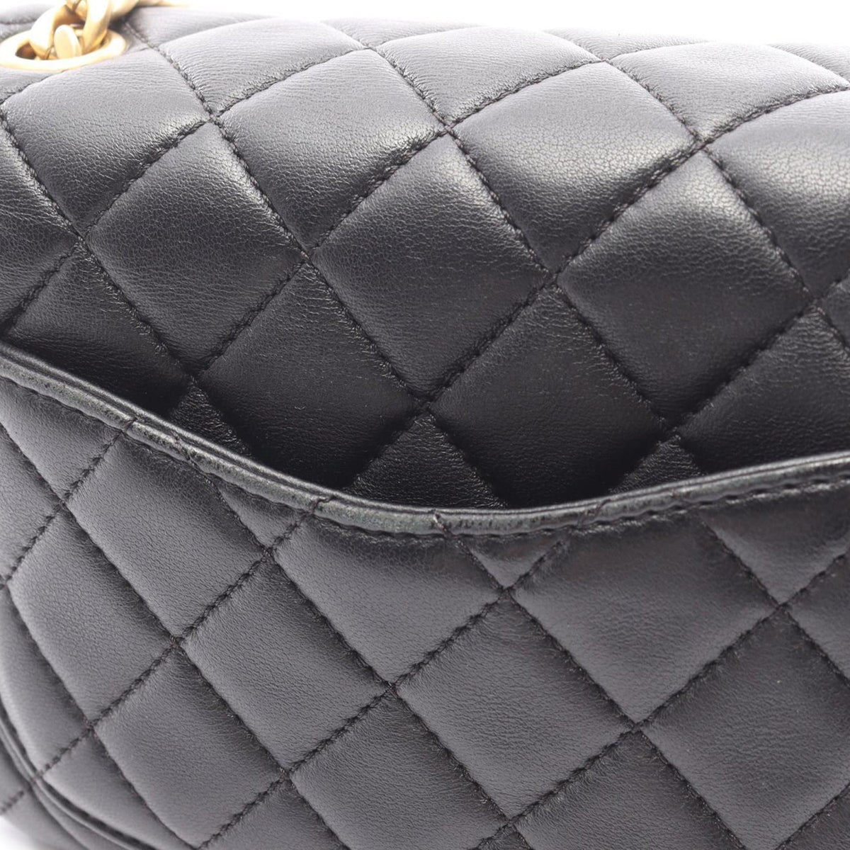 Chanel Mini Square Classic Lambskin Charms Single Flap