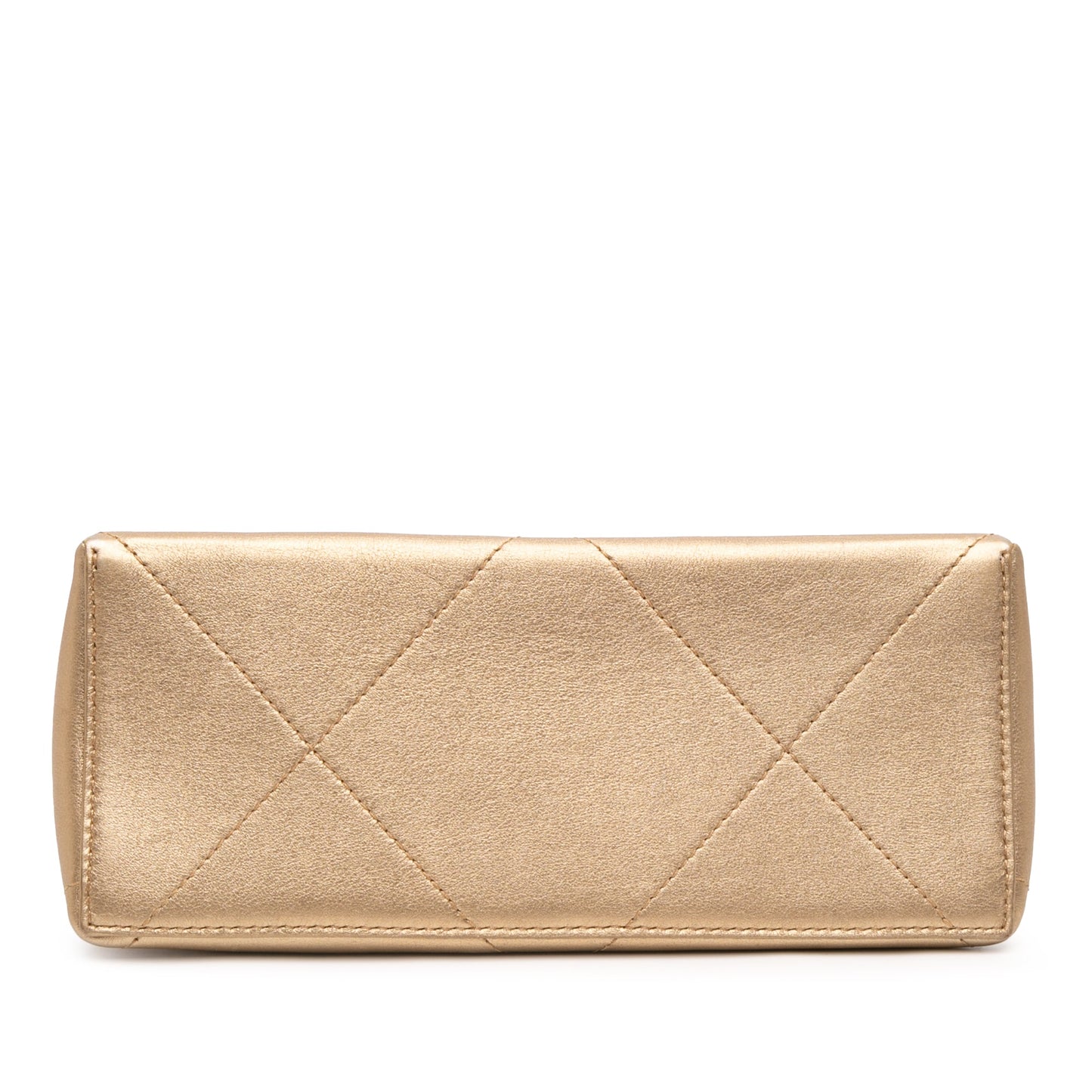 Chanel Small Calfskin Kiss Lock Frame Bag