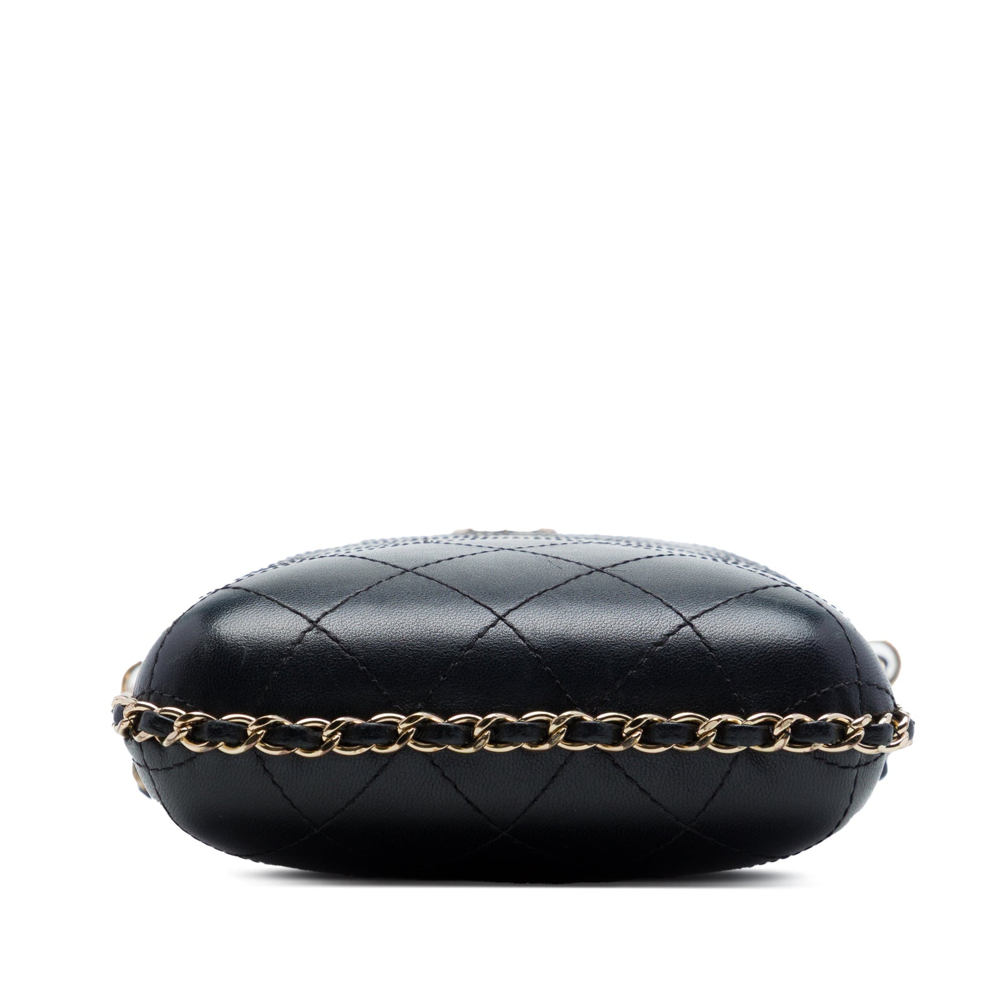 Chanel CC Quilted Lambskin Chain Around Phone Holder