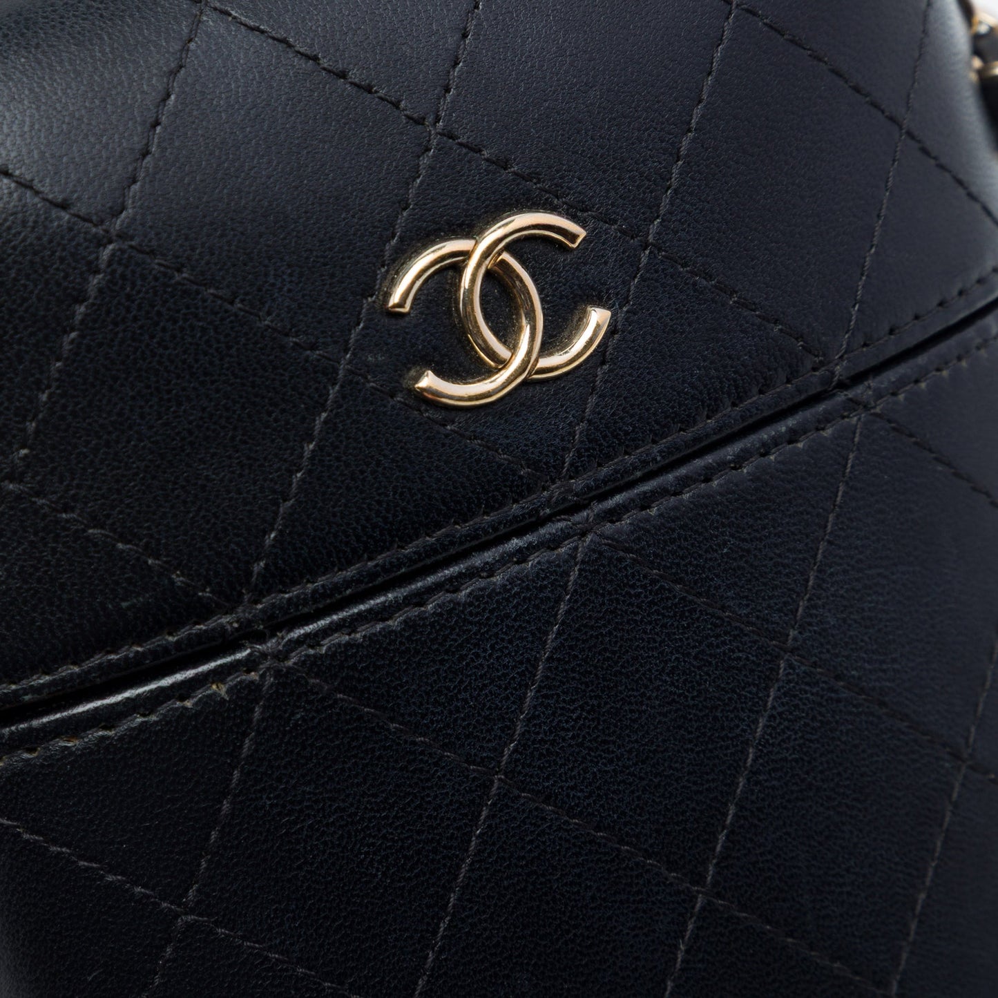 Chanel CC Quilted Lambskin Chain Around Phone Holder