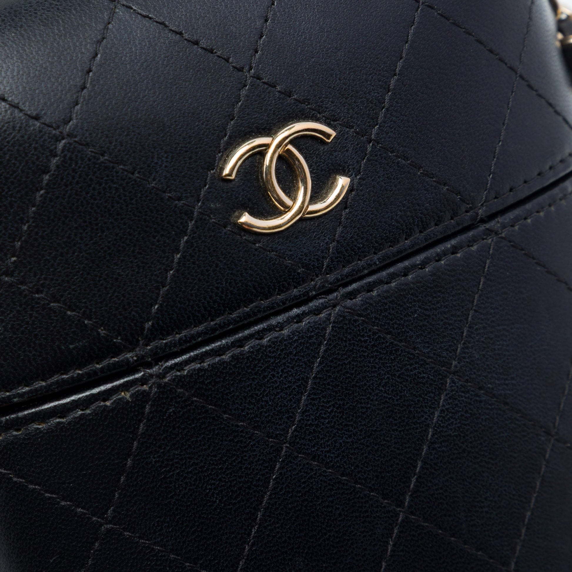 Chanel CC Quilted Lambskin Chain Around Phone Holder