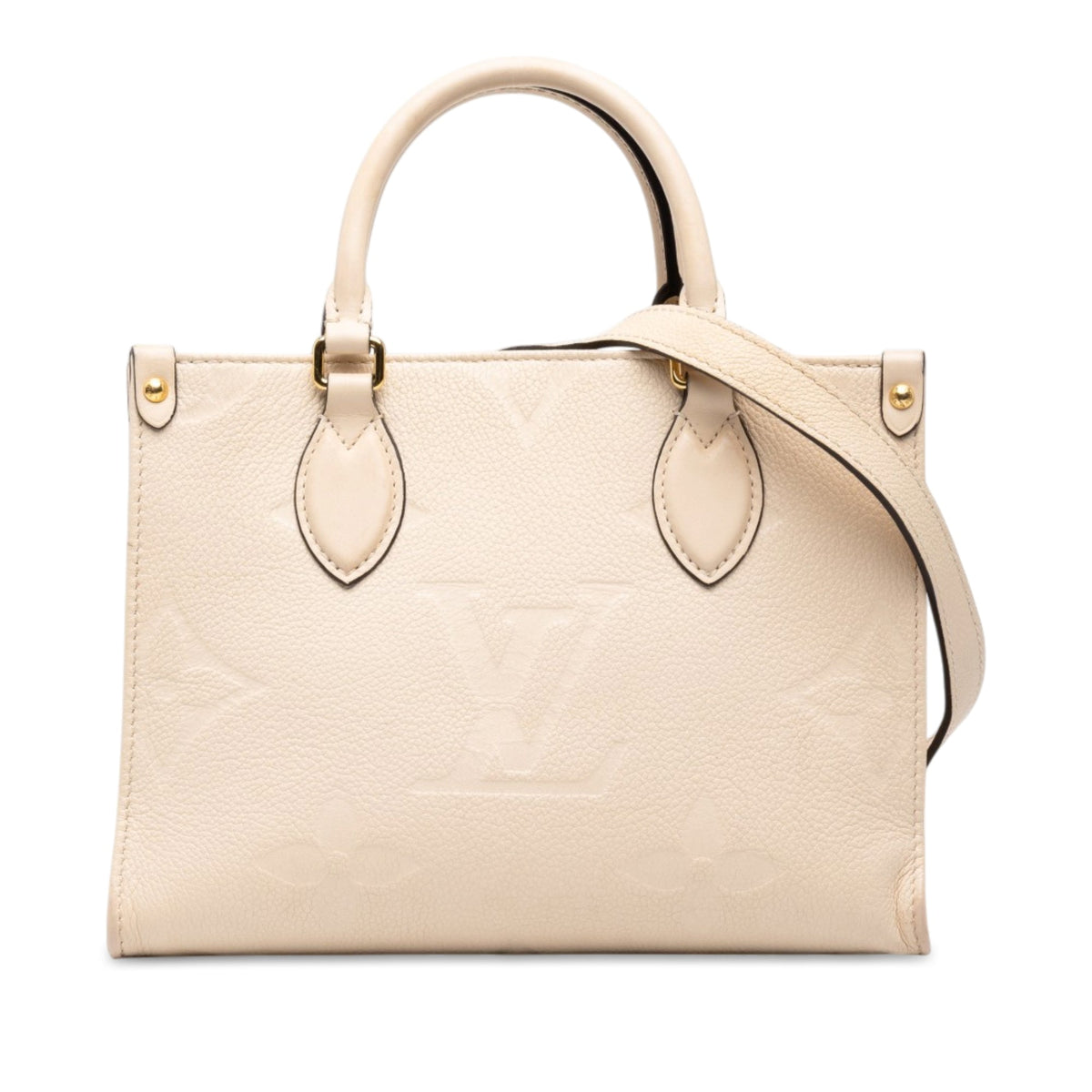 Louis Vuitton Monogram Empreinte Giant OnTheGo PM — Beige