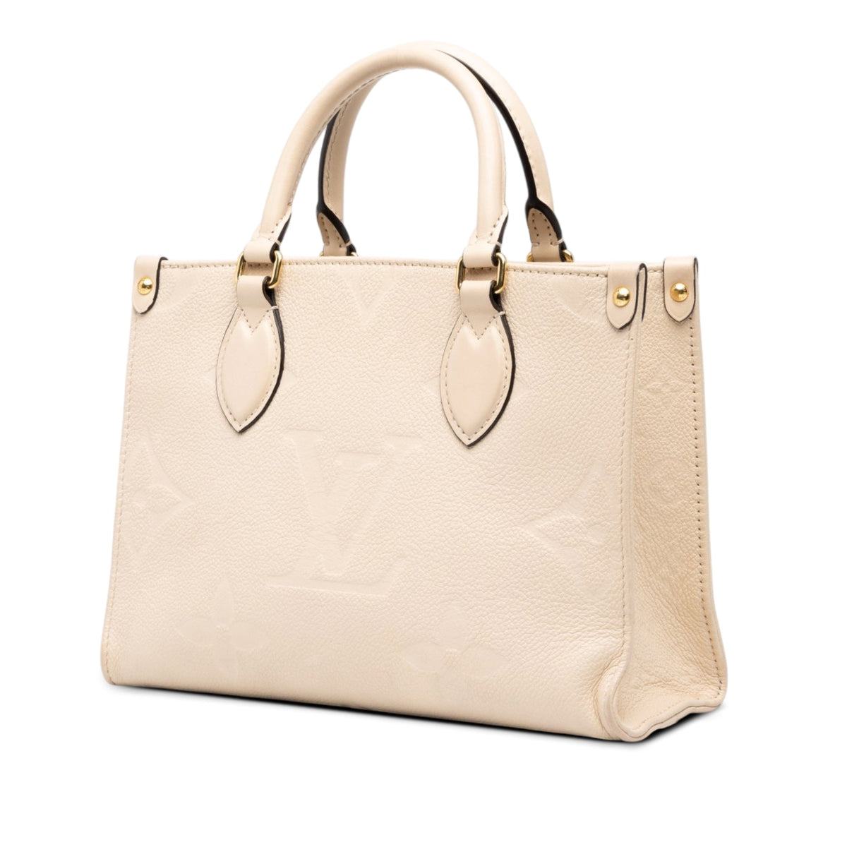 Louis Vuitton Monogram Empreinte Giant OnTheGo PM — Beige