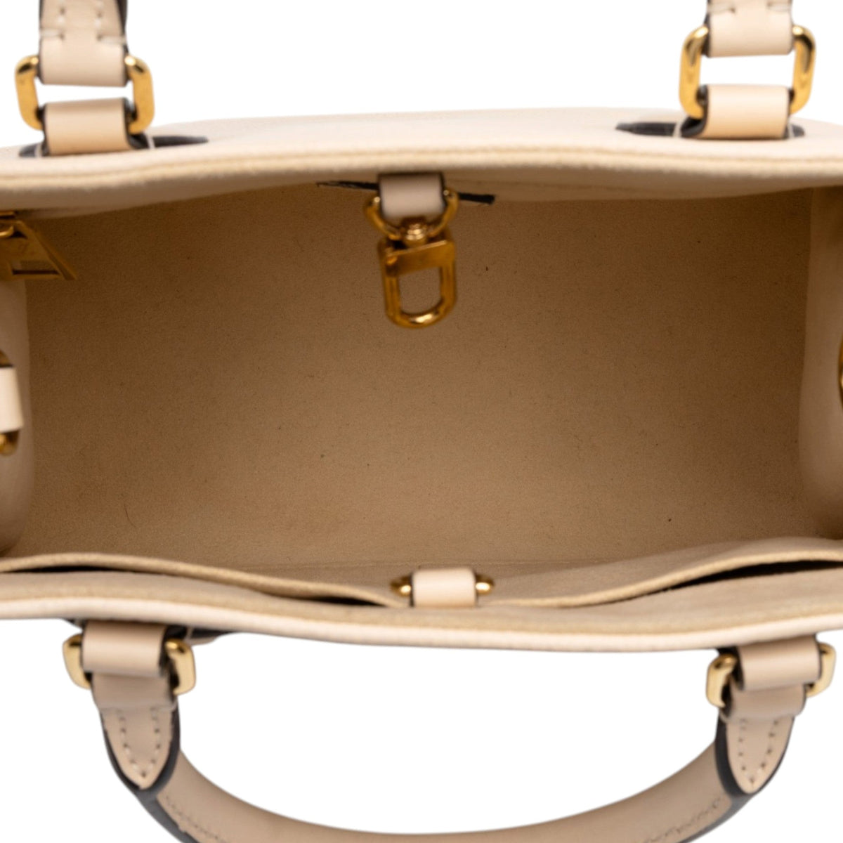 Louis Vuitton Monogram Empreinte Giant OnTheGo PM — Beige