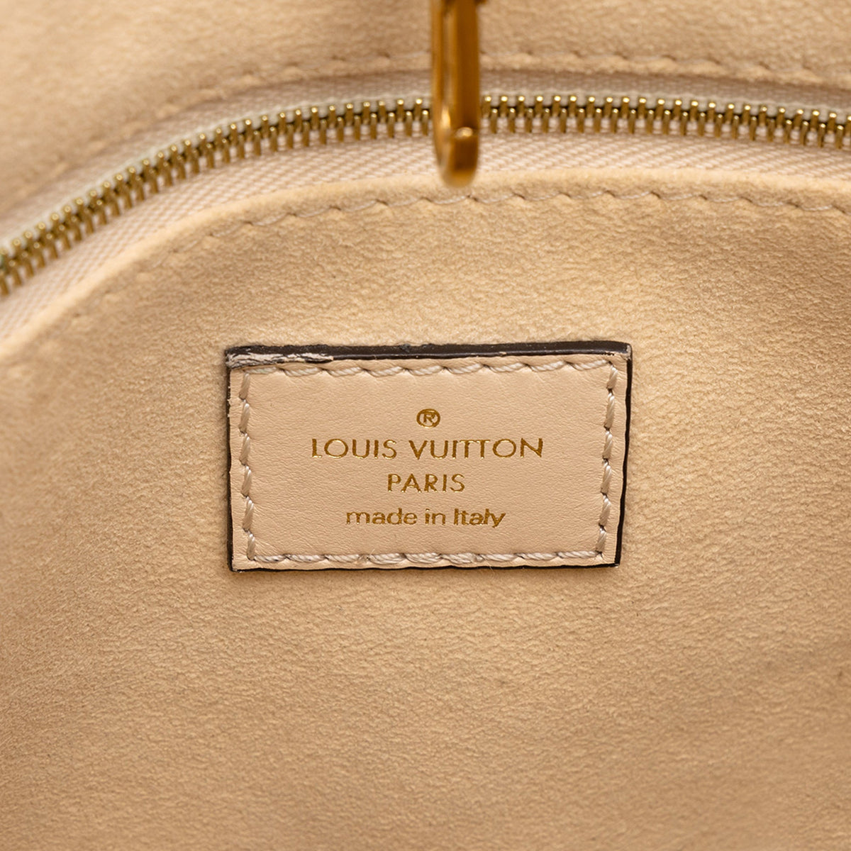 Louis Vuitton Monogram Empreinte Giant OnTheGo PM — Beige