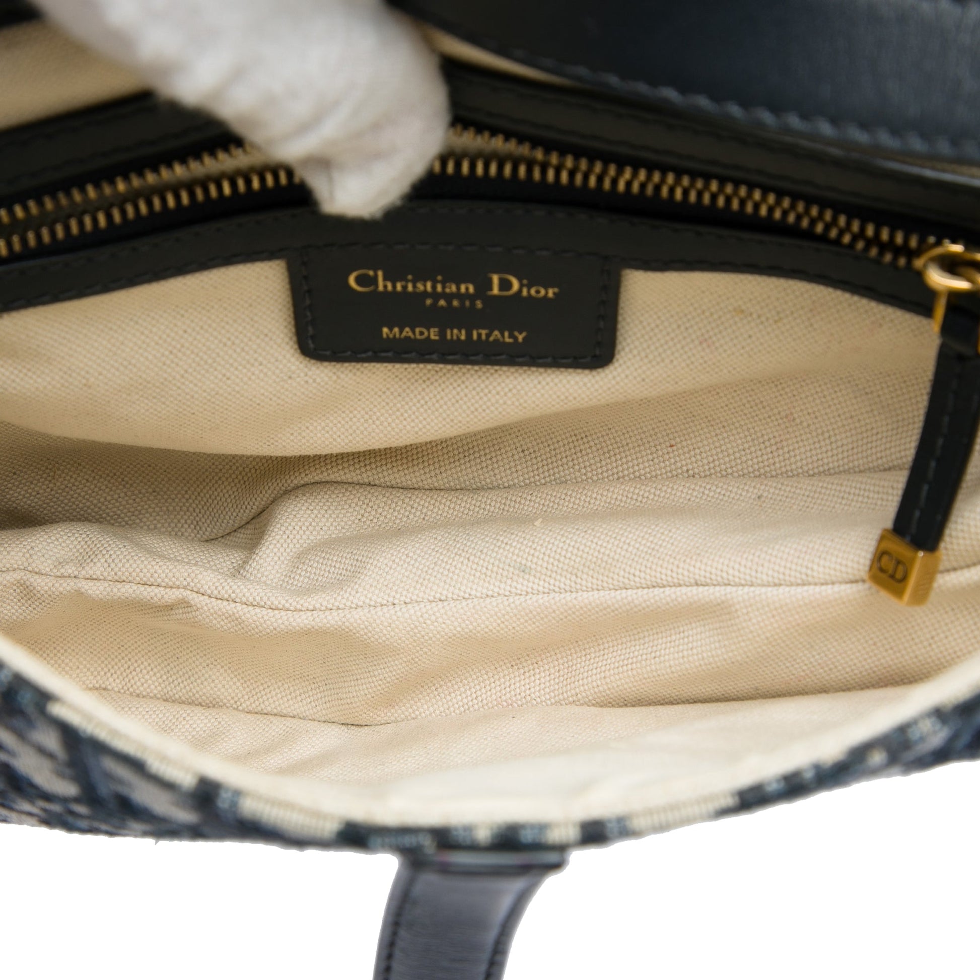 Dior Oblique Canvas Saddle Bag