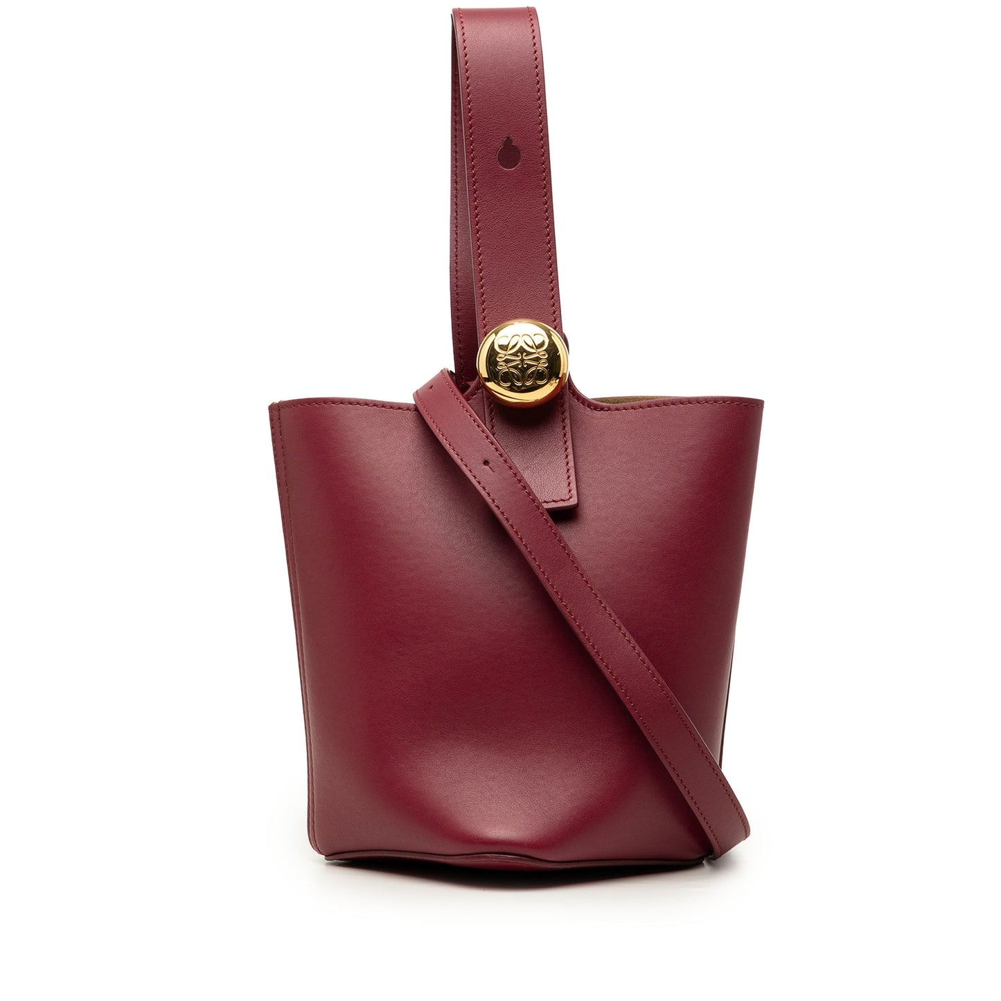 LOEWE Mini Calfskin Pebble Bucket Bag