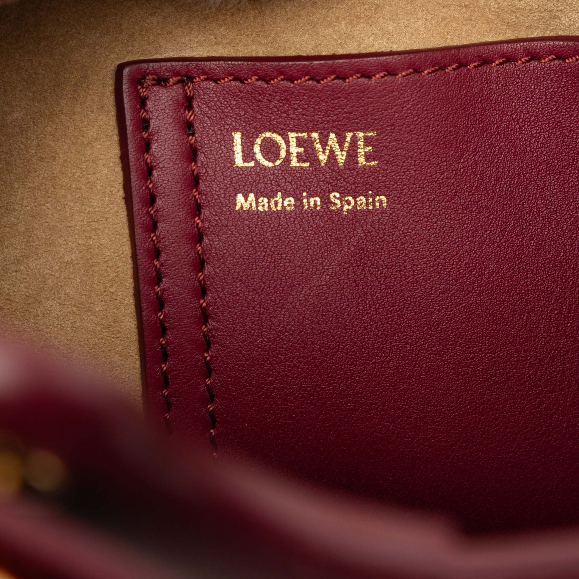 LOEWE Mini Calfskin Pebble Bucket Bag