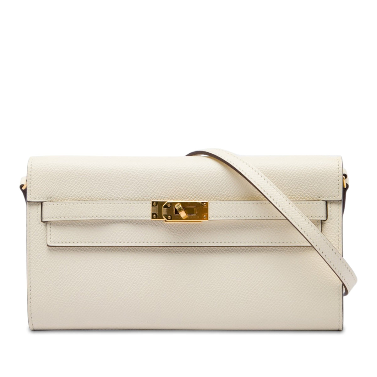 Hermès Epsom Kelly To Go Wallet — White