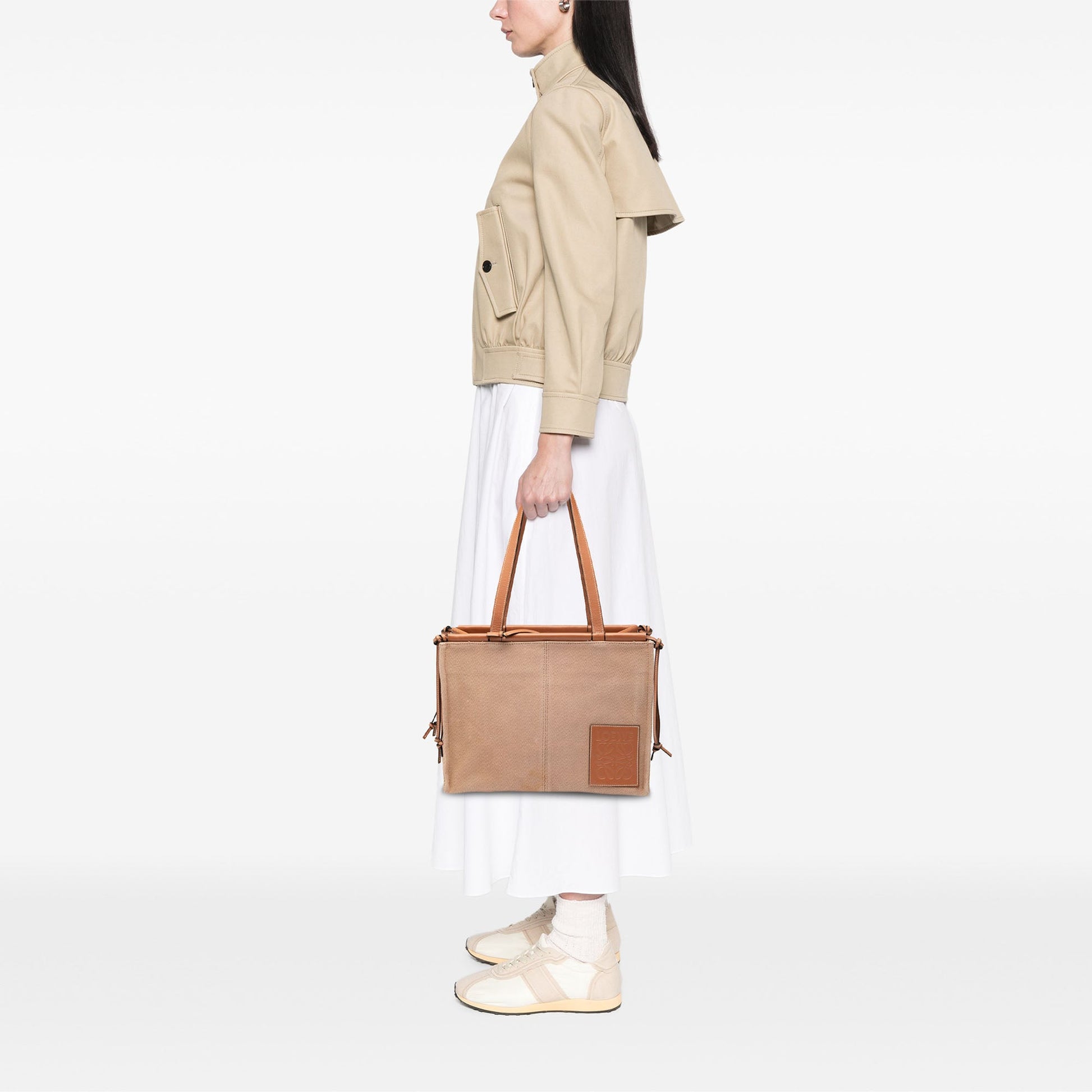 LOEWE Small Canvas Cushion Tote