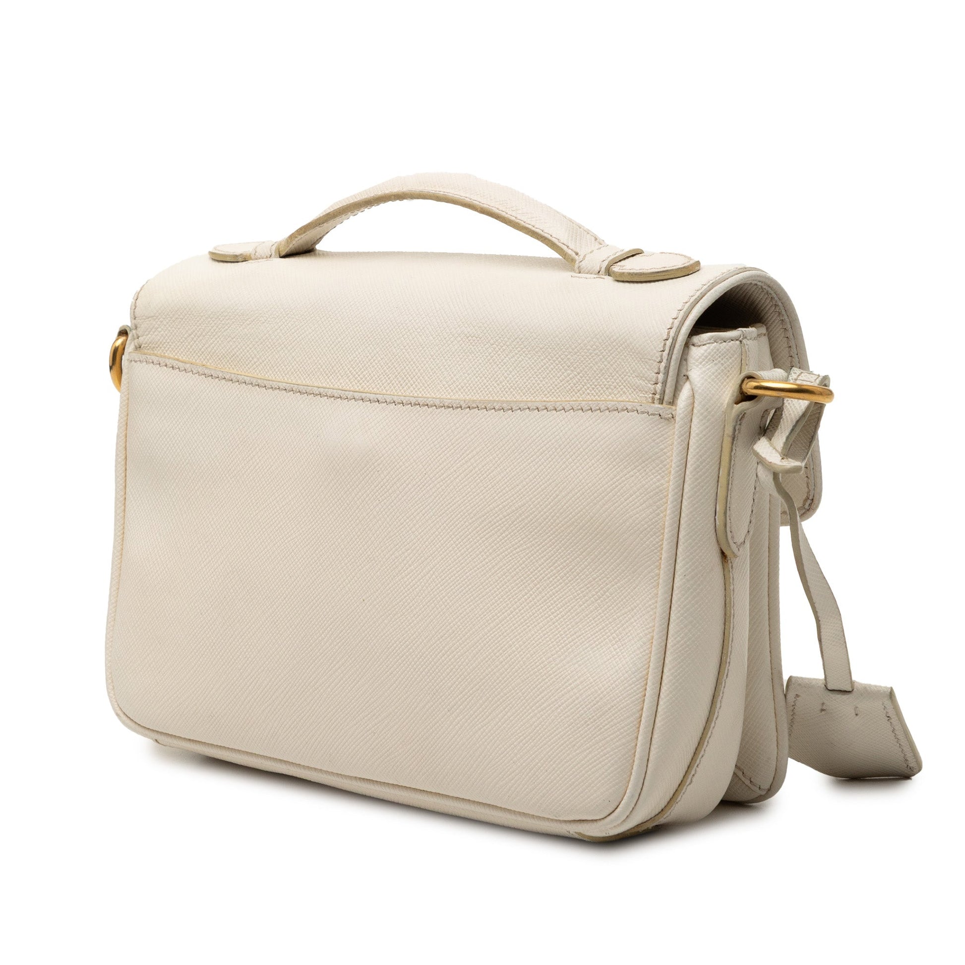 Prada Saffiano Sound Lock Satchel