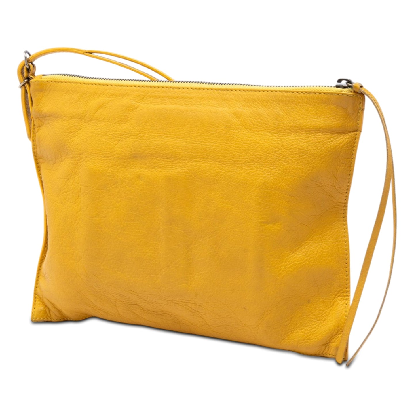 Balenciaga Leather Papier Wristlet Clutch