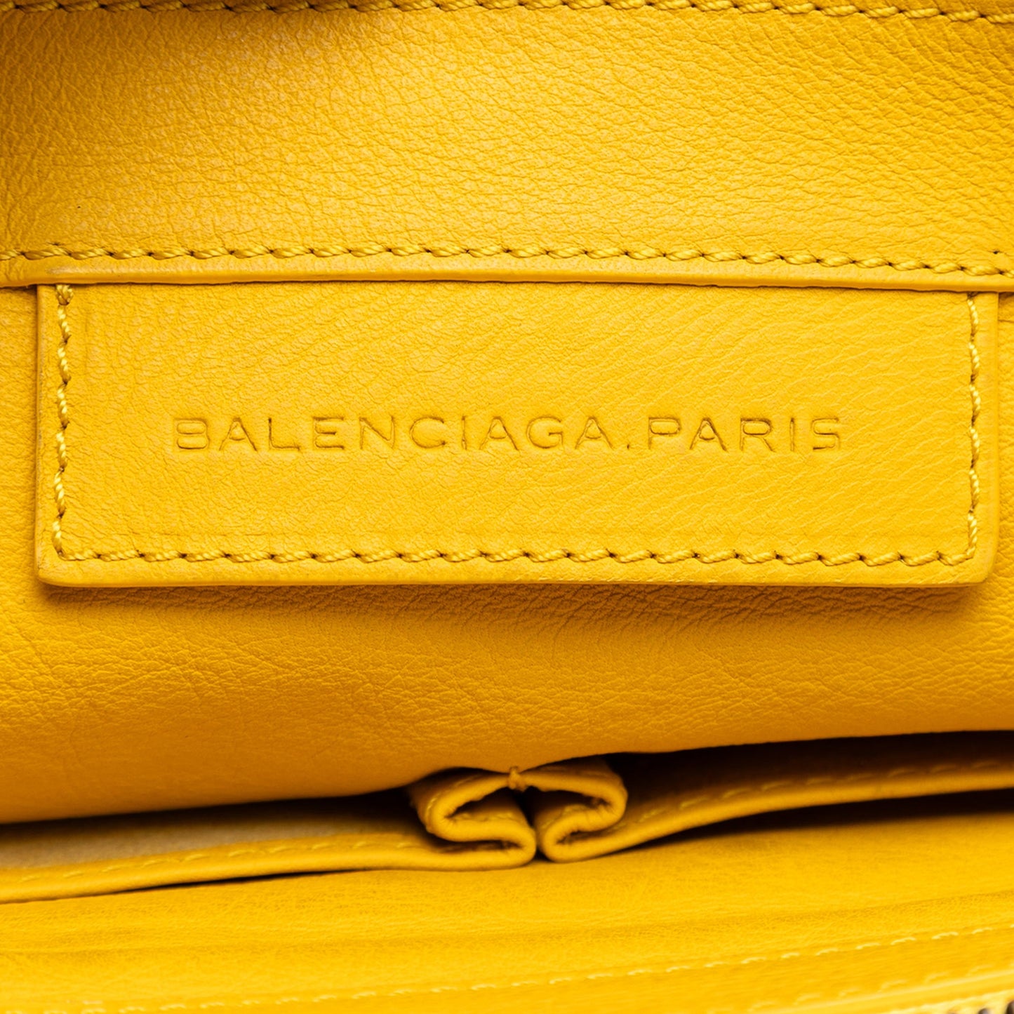 Balenciaga Leather Papier Wristlet Clutch