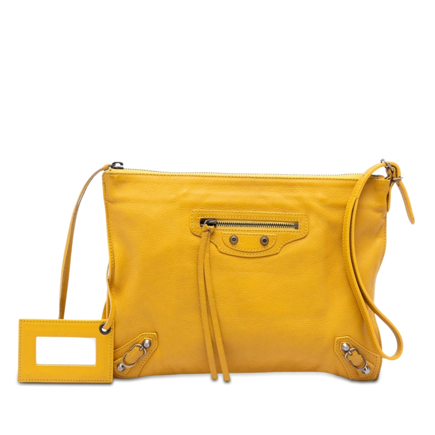 Balenciaga Leather Papier Wristlet Clutch