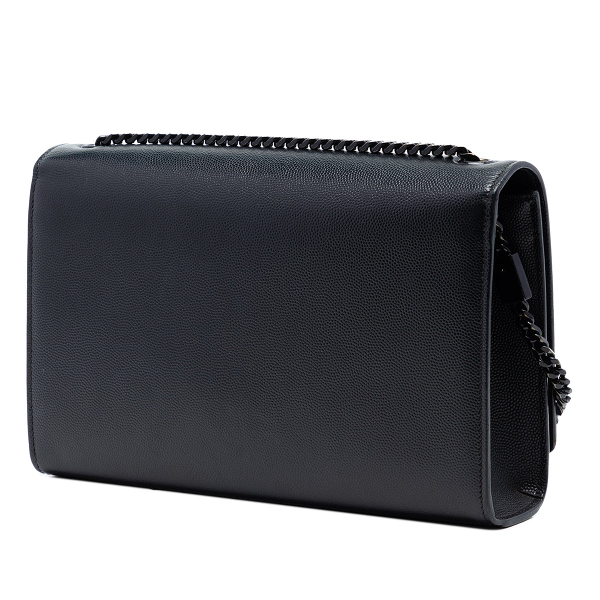 Saint Laurent Medium Grain De Poudre Monogram Monochrome Kate Crossbody