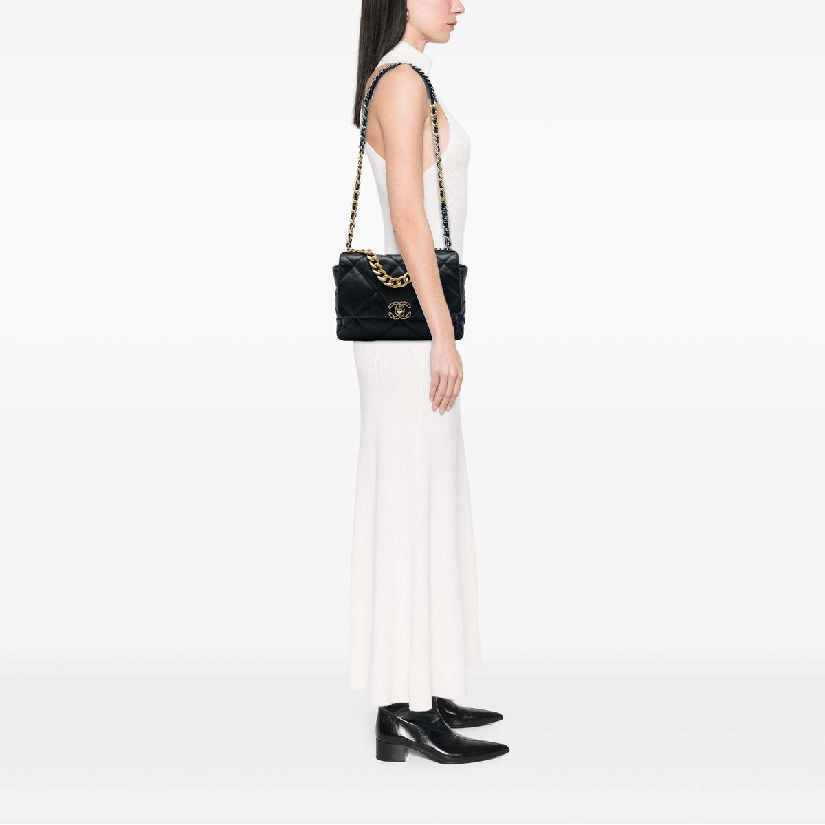 Chanel Large Lambskin 19 Flap