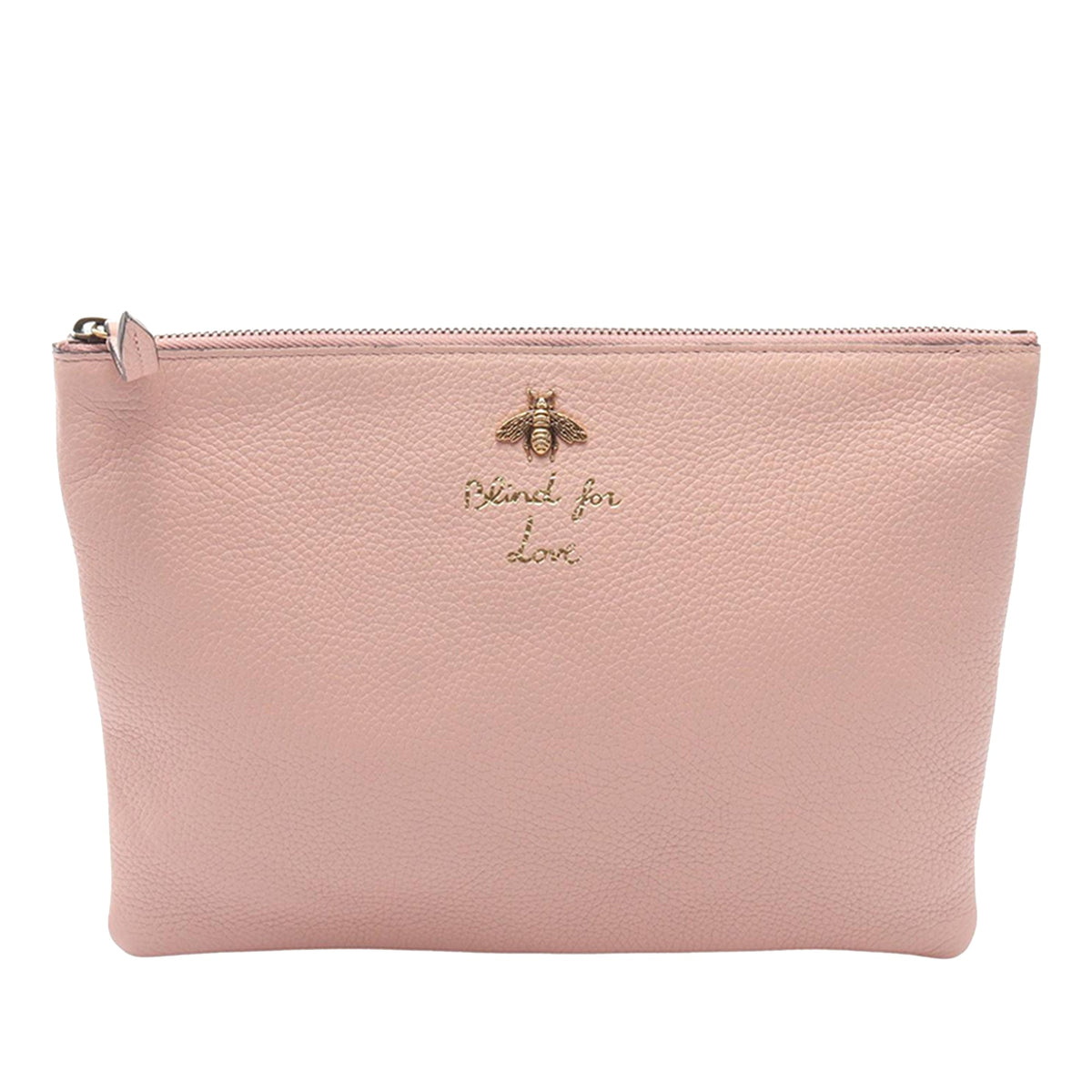 Gucci Grained Leather Animalier Business Bag