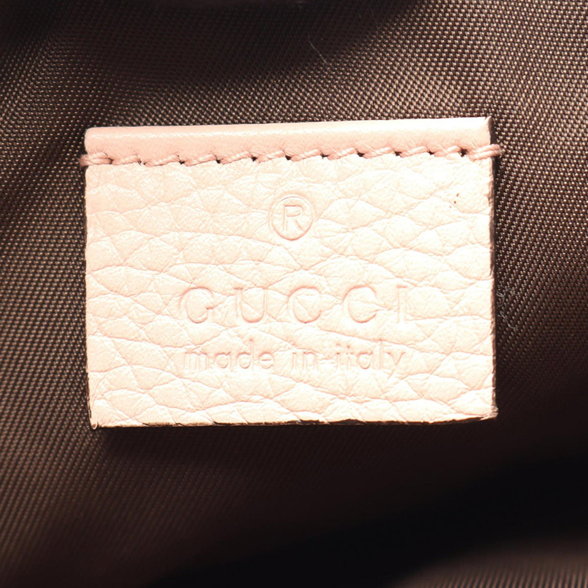 Gucci Grained Leather Animalier Business Bag