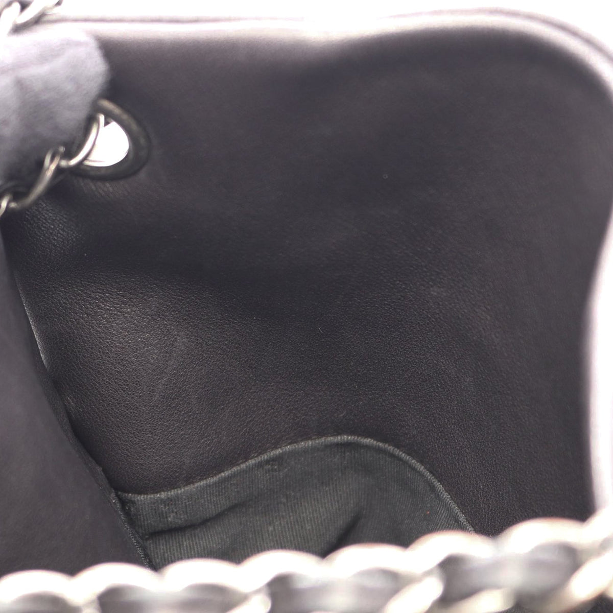 Chanel Small CC Calfskin Drawstring Flap Backpack — Black