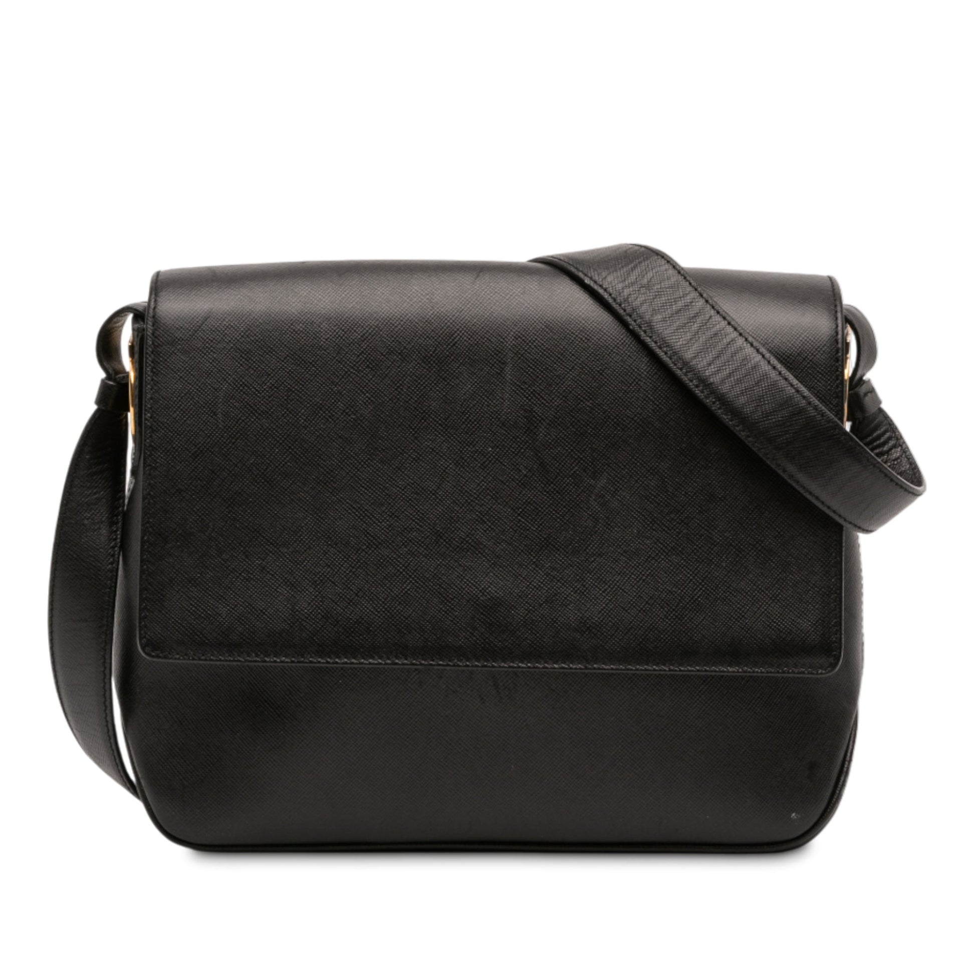 Ferragamo Leather Gancini Shoulder Bag