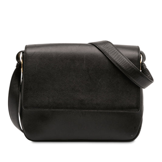 Ferragamo Leather Gancini Shoulder Bag