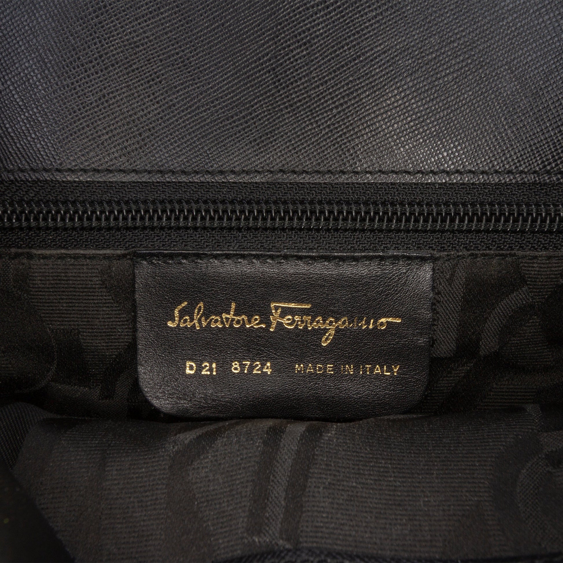 Ferragamo Leather Gancini Shoulder Bag