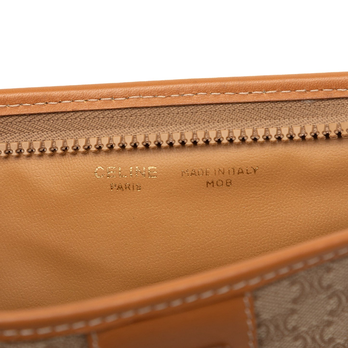 Celine Macadam Coated Canvas Clutch