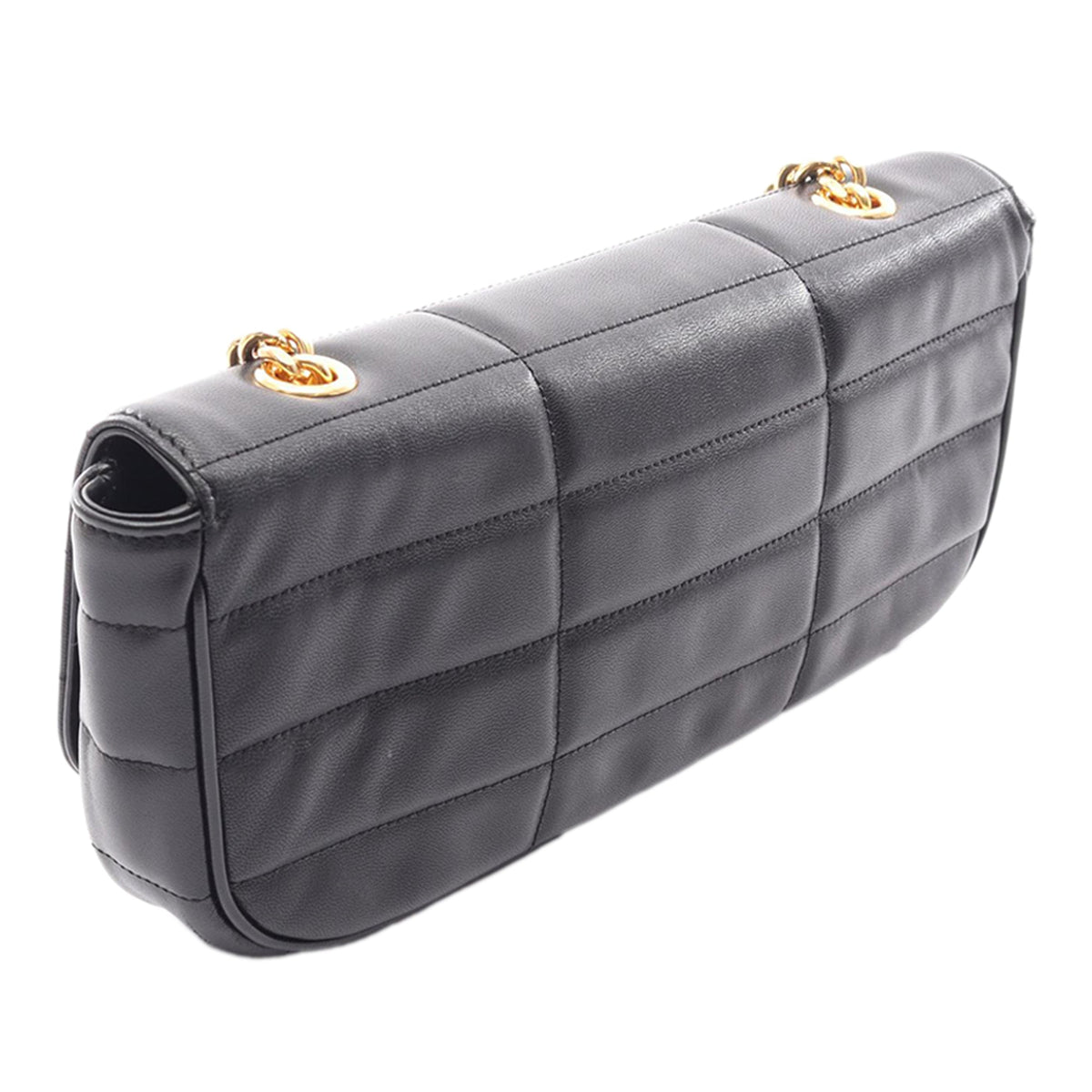 Celine Leather Quilted Monochrome Shoulder Bag