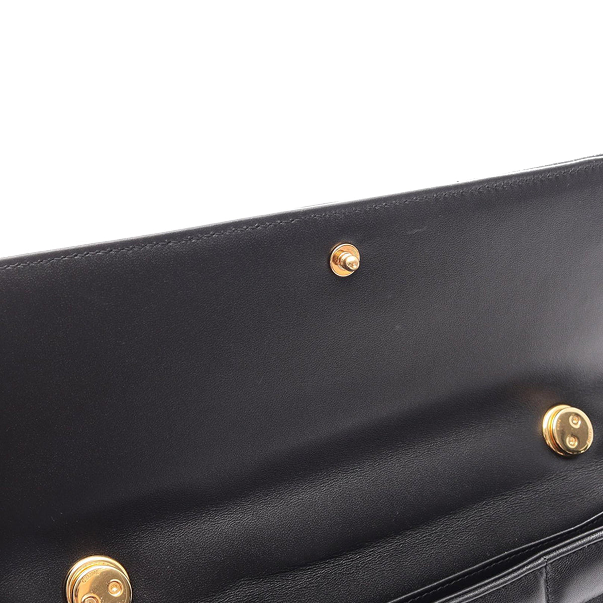 Celine Leather Quilted Monochrome Shoulder Bag