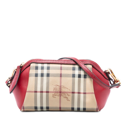Burberry Mini Haymarket Check Coated Canvas Blaze Crossbody