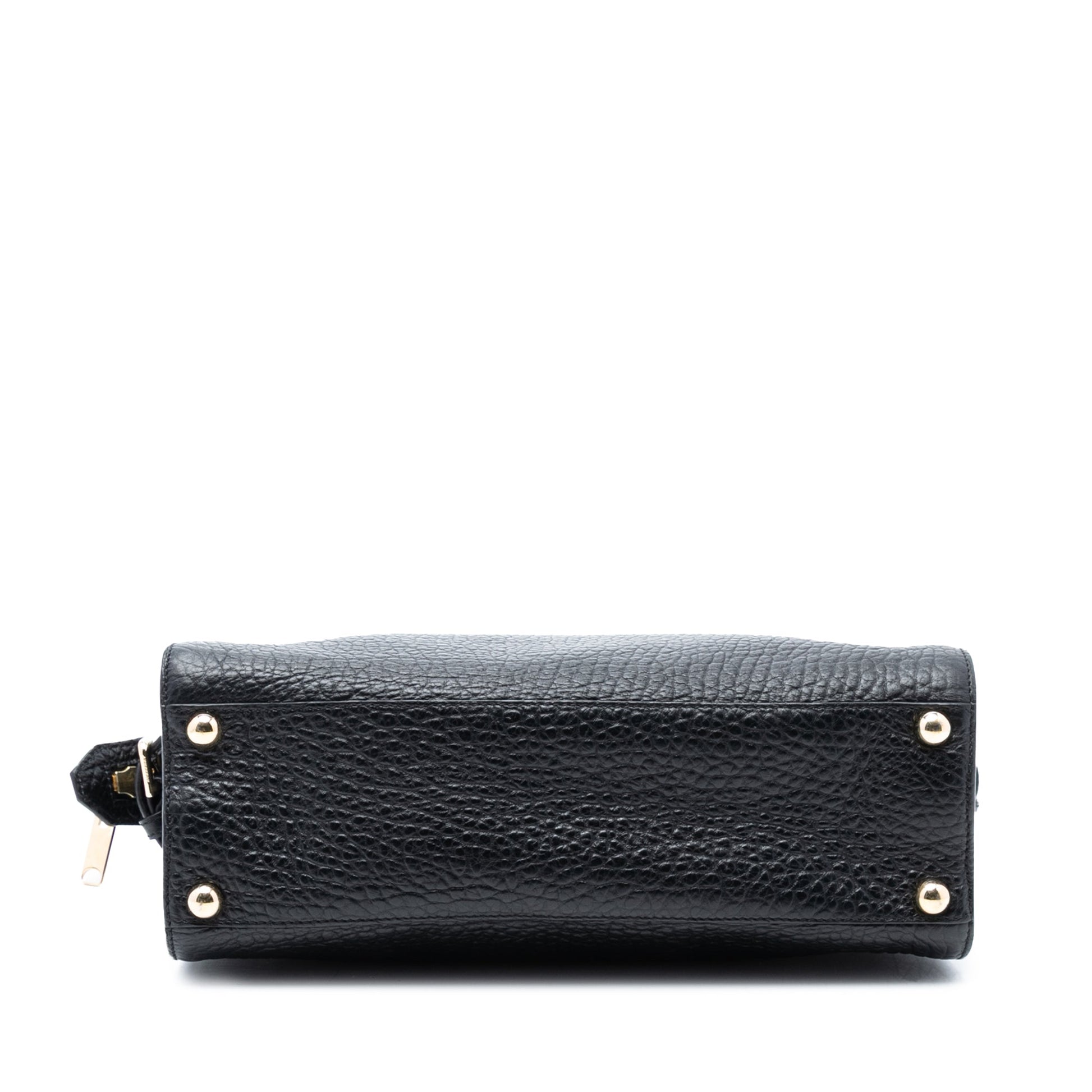 Burberry Medium Grained Leather Clifton Satchel