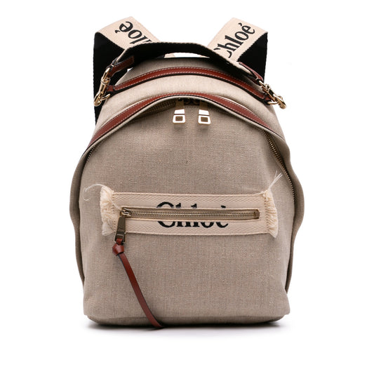 Chloé Canvas Woody Backpack