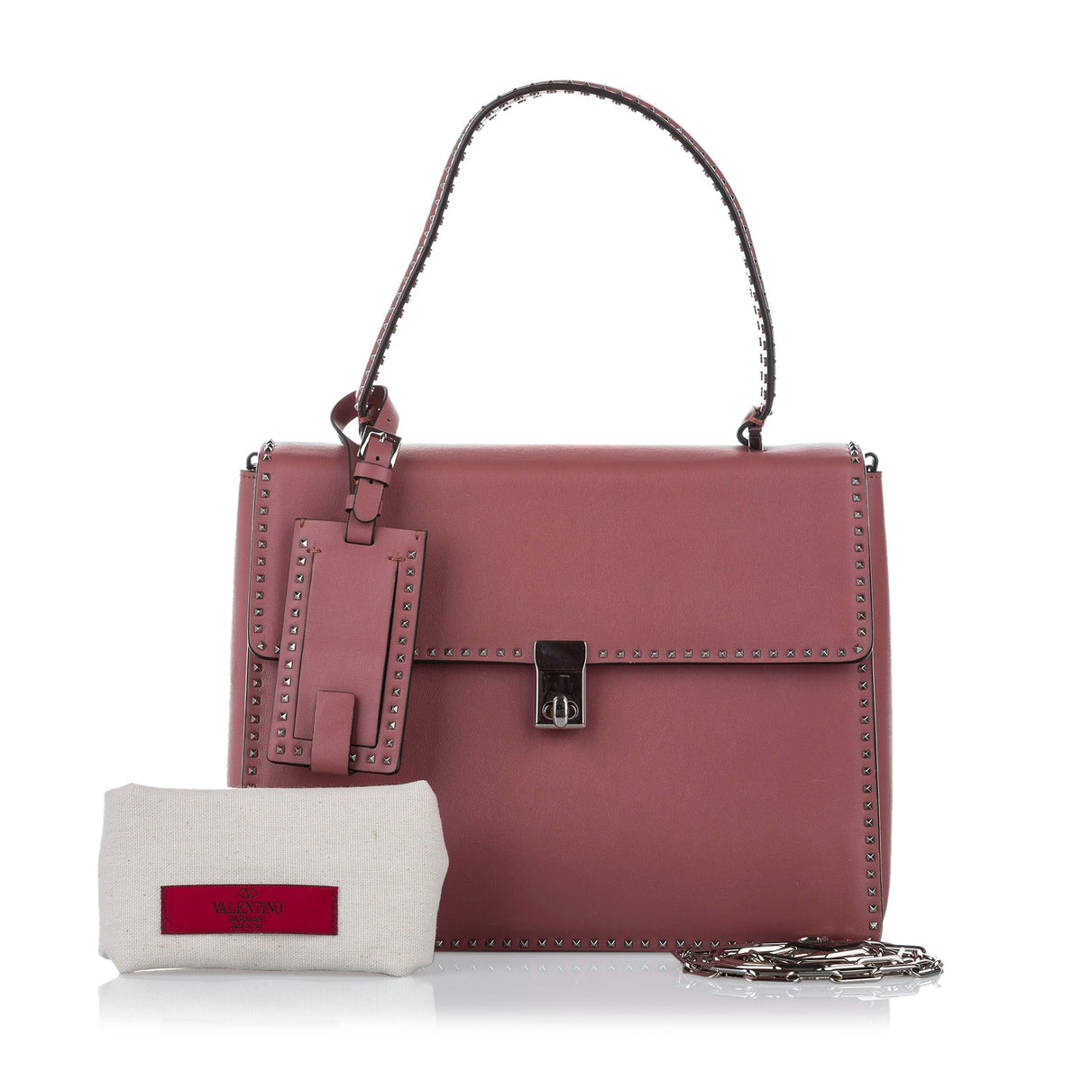 Valentino Rockstud Leather Satchel