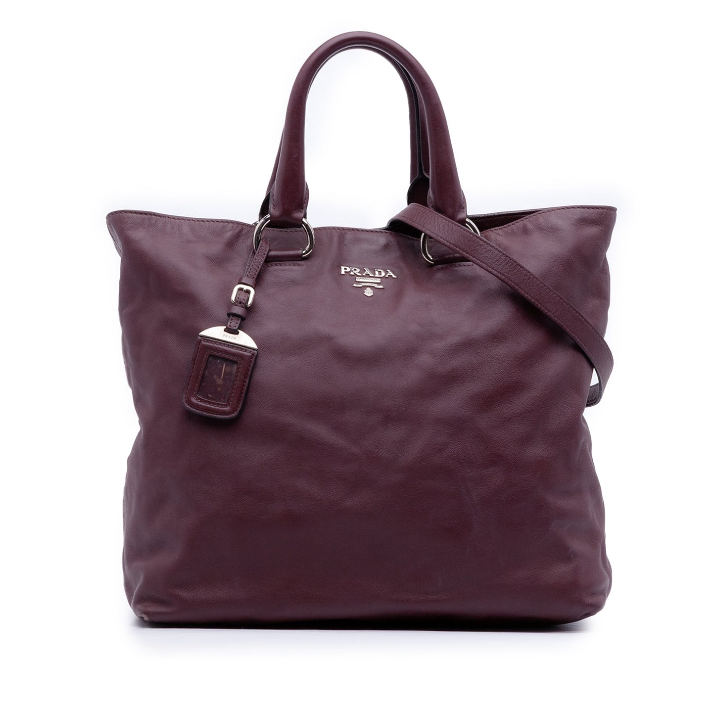 Prada Soft Calf Convertible Shopper Tote
