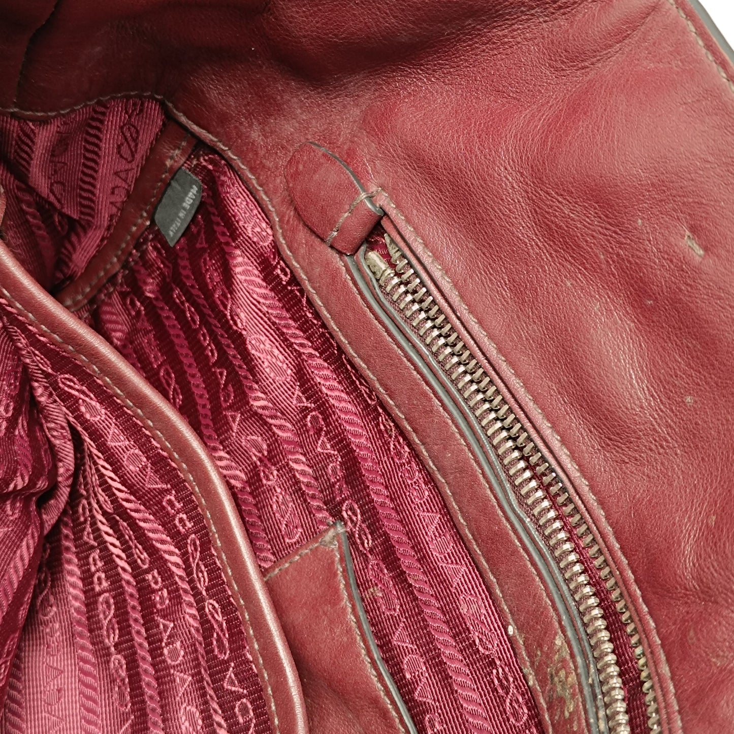 Prada Soft Calf Convertible Shopper Tote