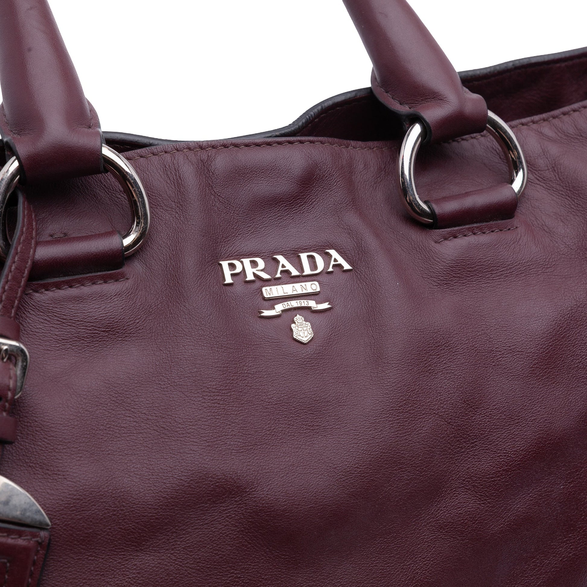 Prada Soft Calf Convertible Shopper Tote