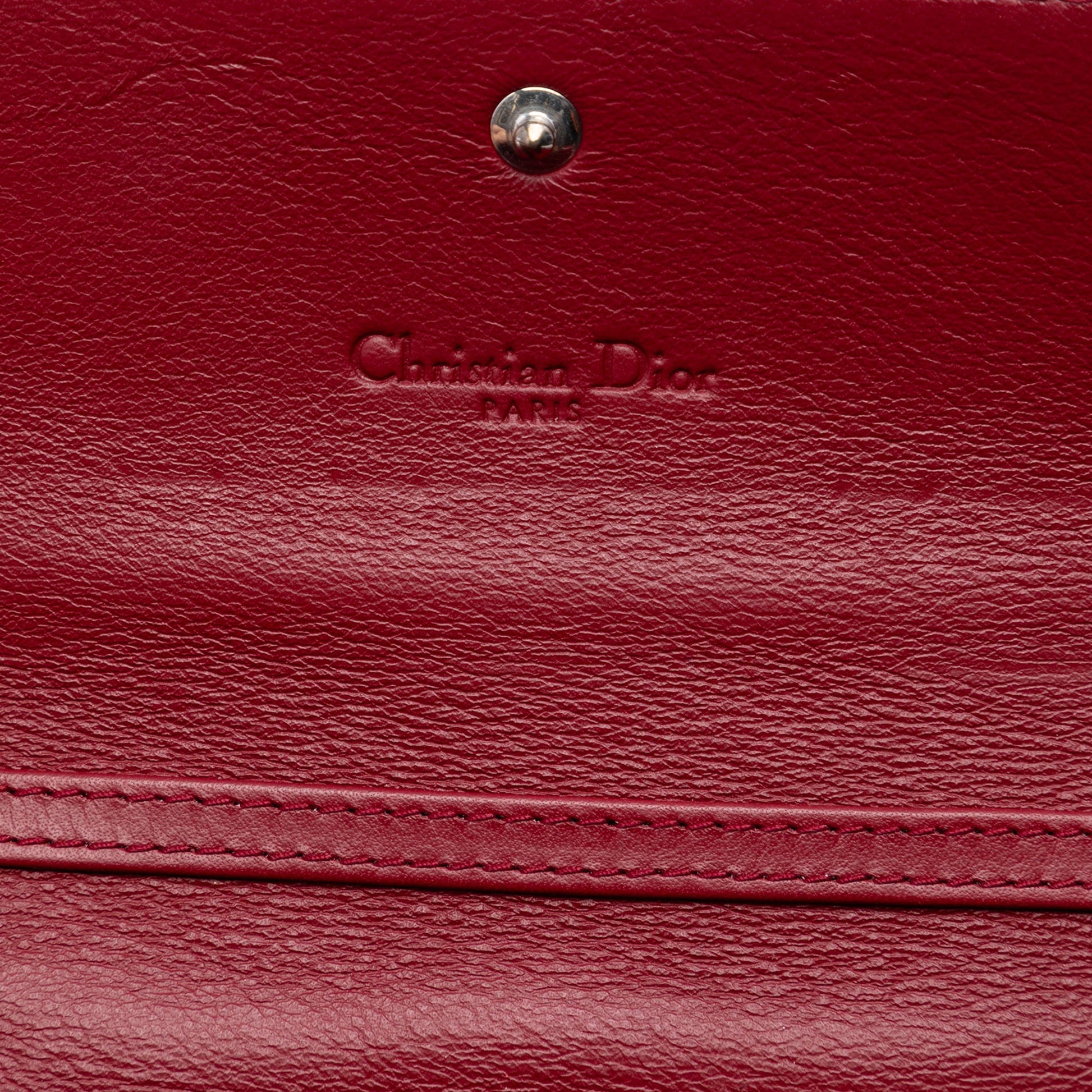 Dior Patent Cannage Lady Dior Wallet On Chain