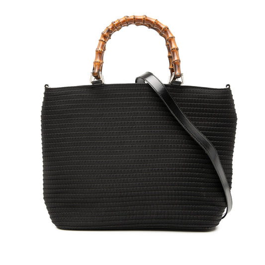 Gucci Nylon Bamboo Satchel