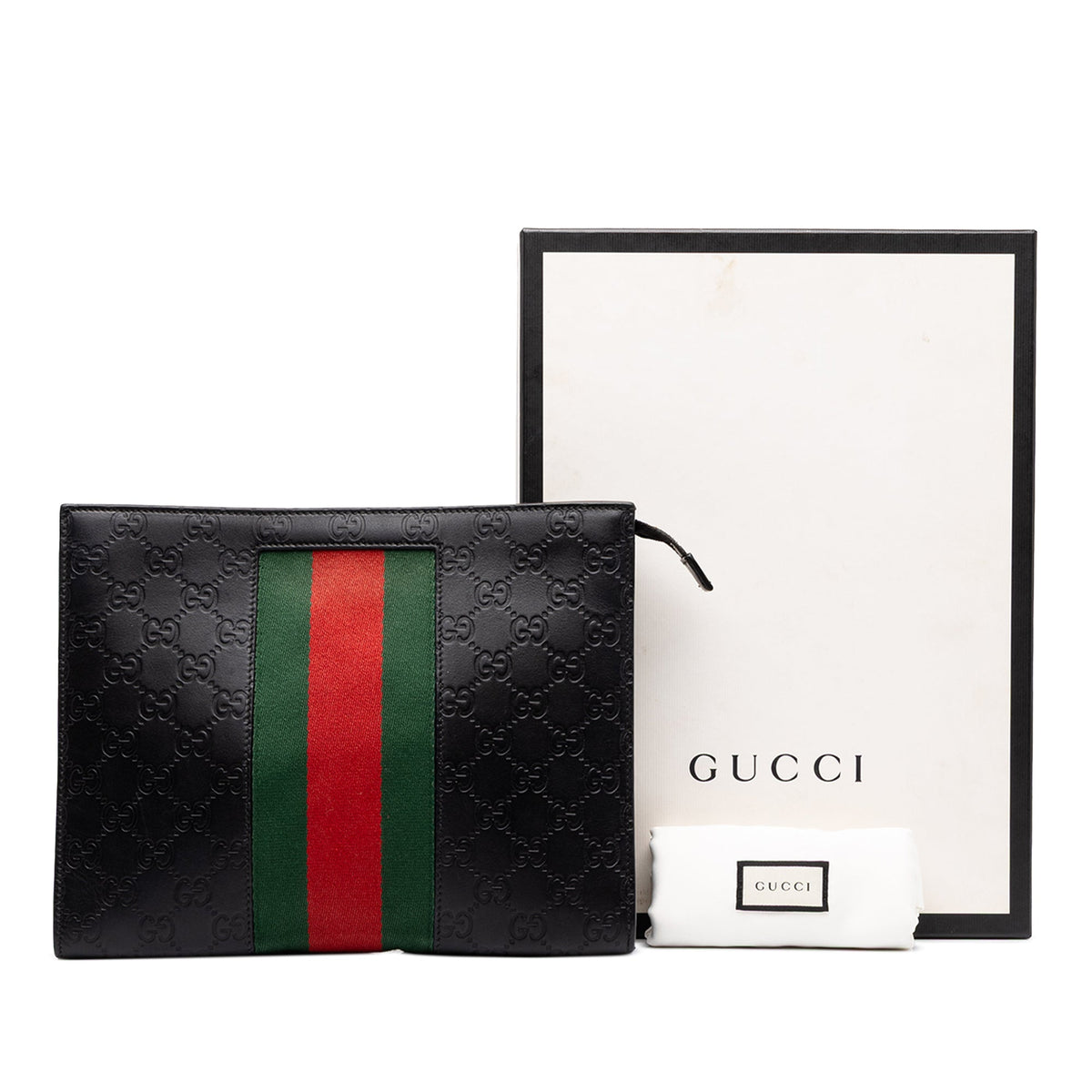 Gucci Guccissima Web Clutch