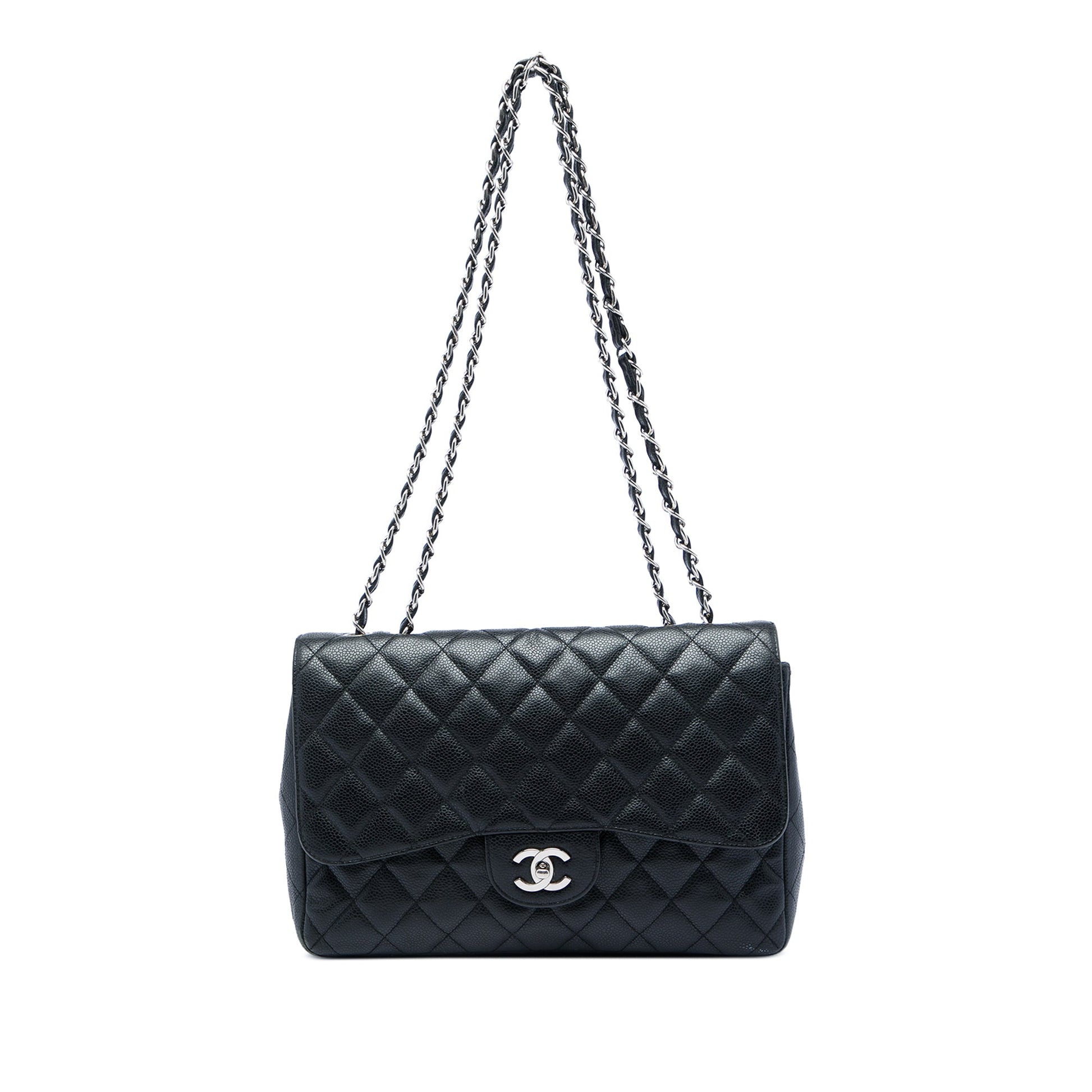 Chanel Jumbo Classic Caviar Single Flap