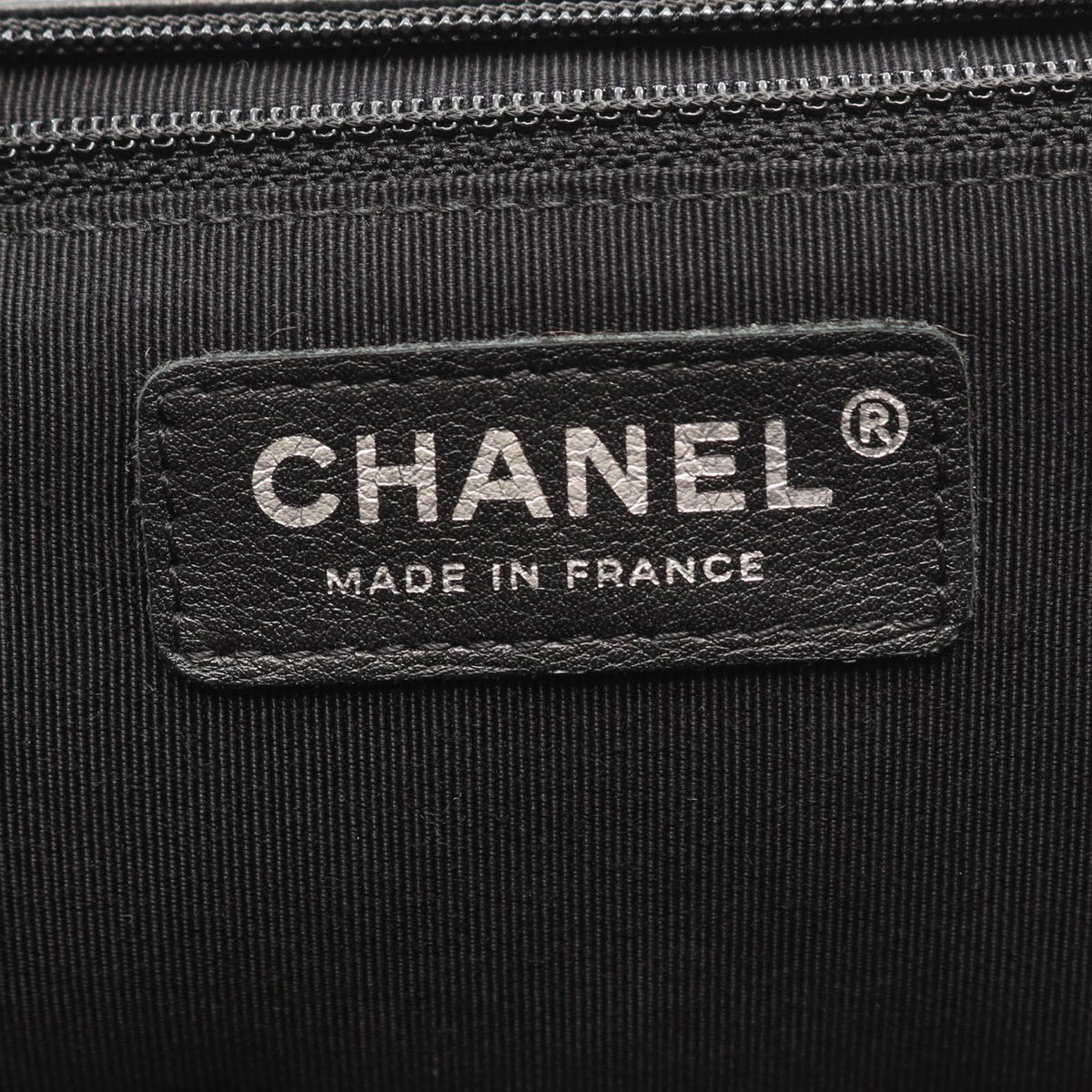 Chanel Medium Chevron Lambskin Surpique Flap — Black