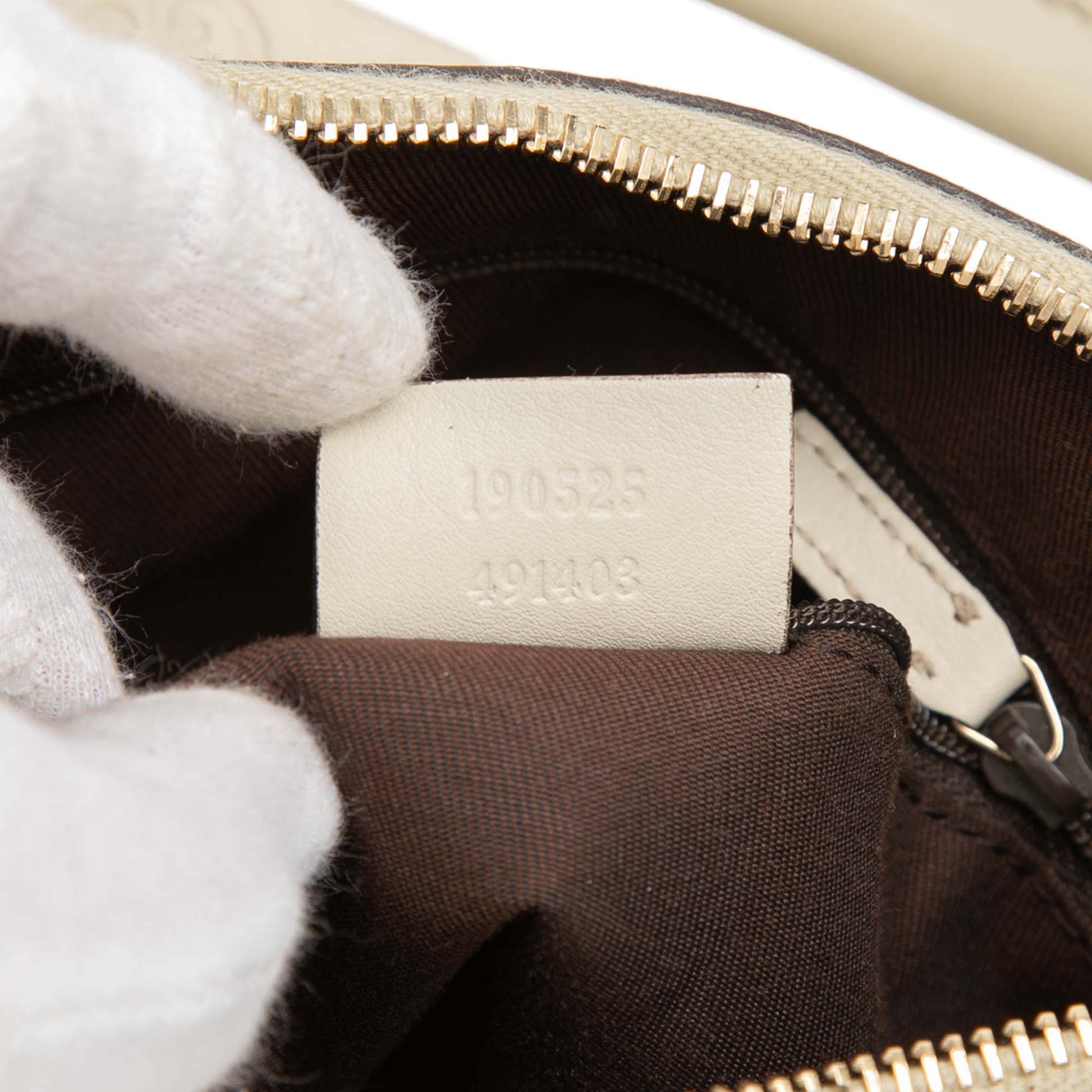 Gucci Guccissima Abbey D Ring Handbag