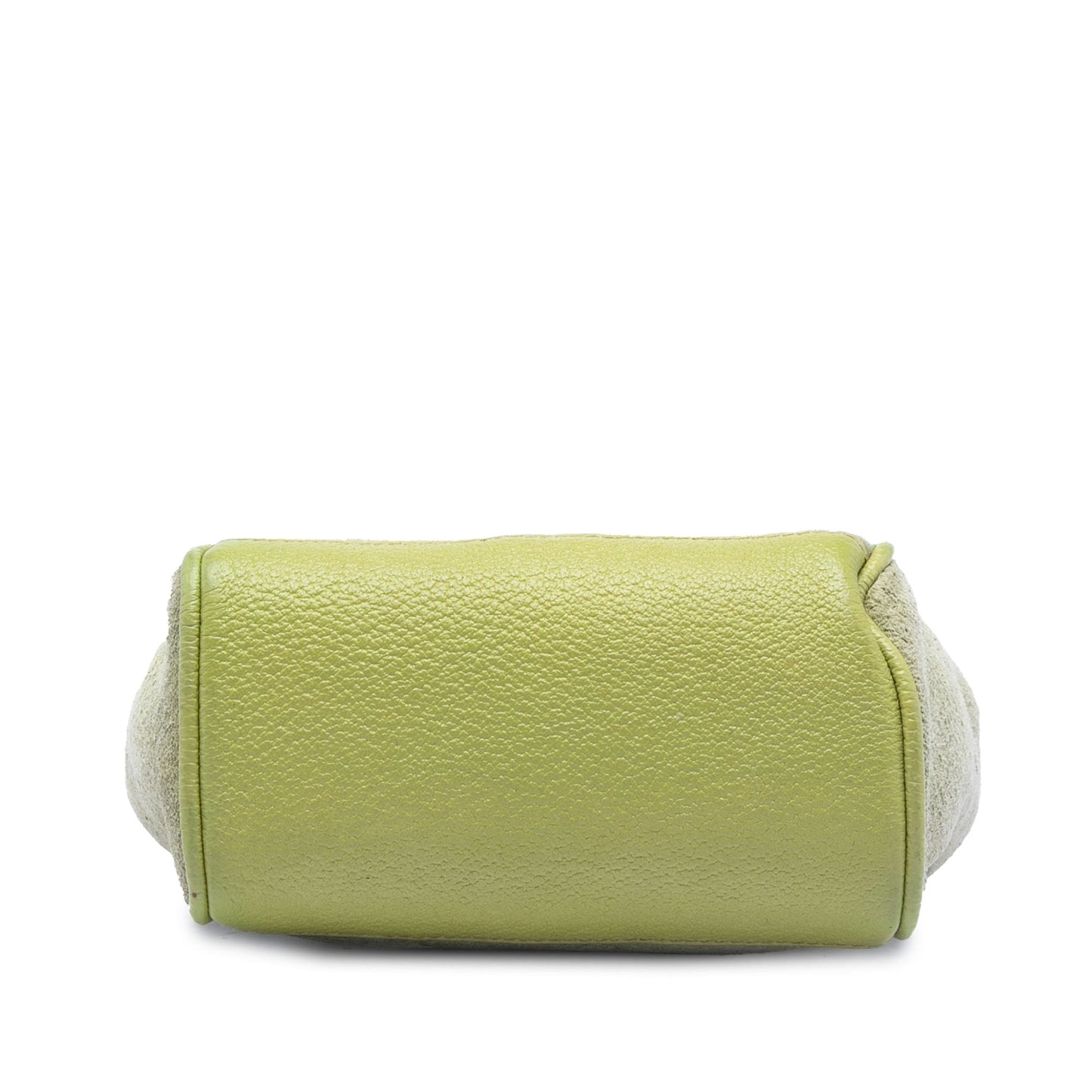 Gucci Suede Bamboo Satchel