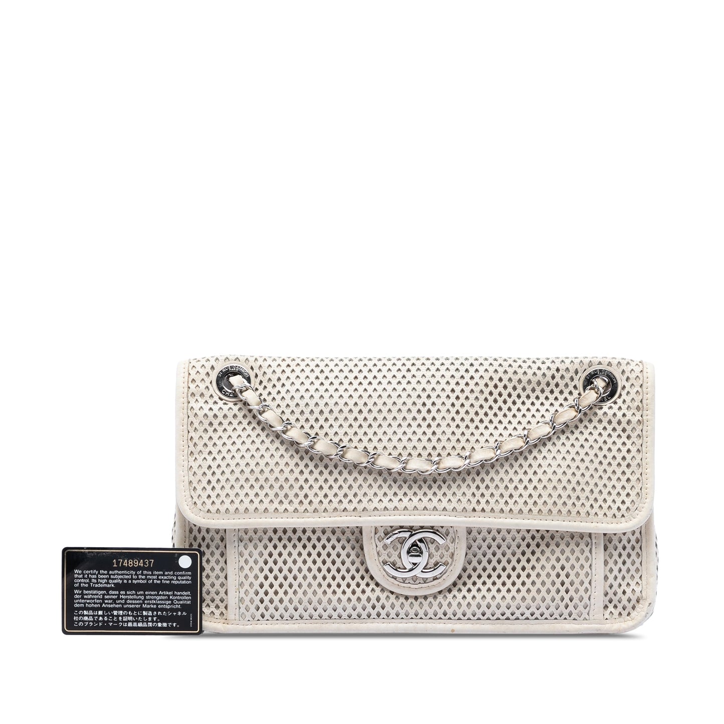 Chanel Medium Perforated Calfskin Up In The Air Flap