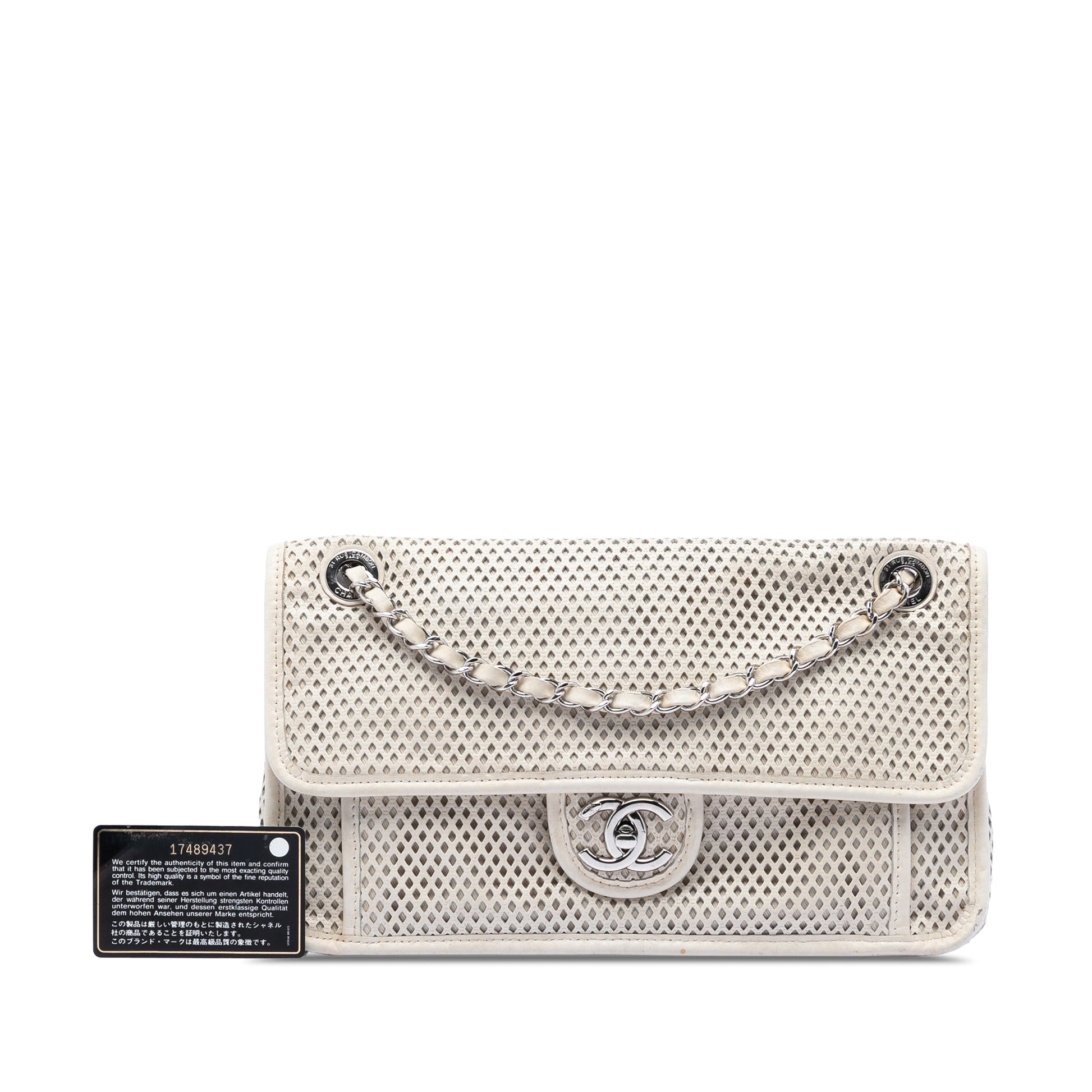 Chanel Medium Perforated Calfskin Up In The Air Flap