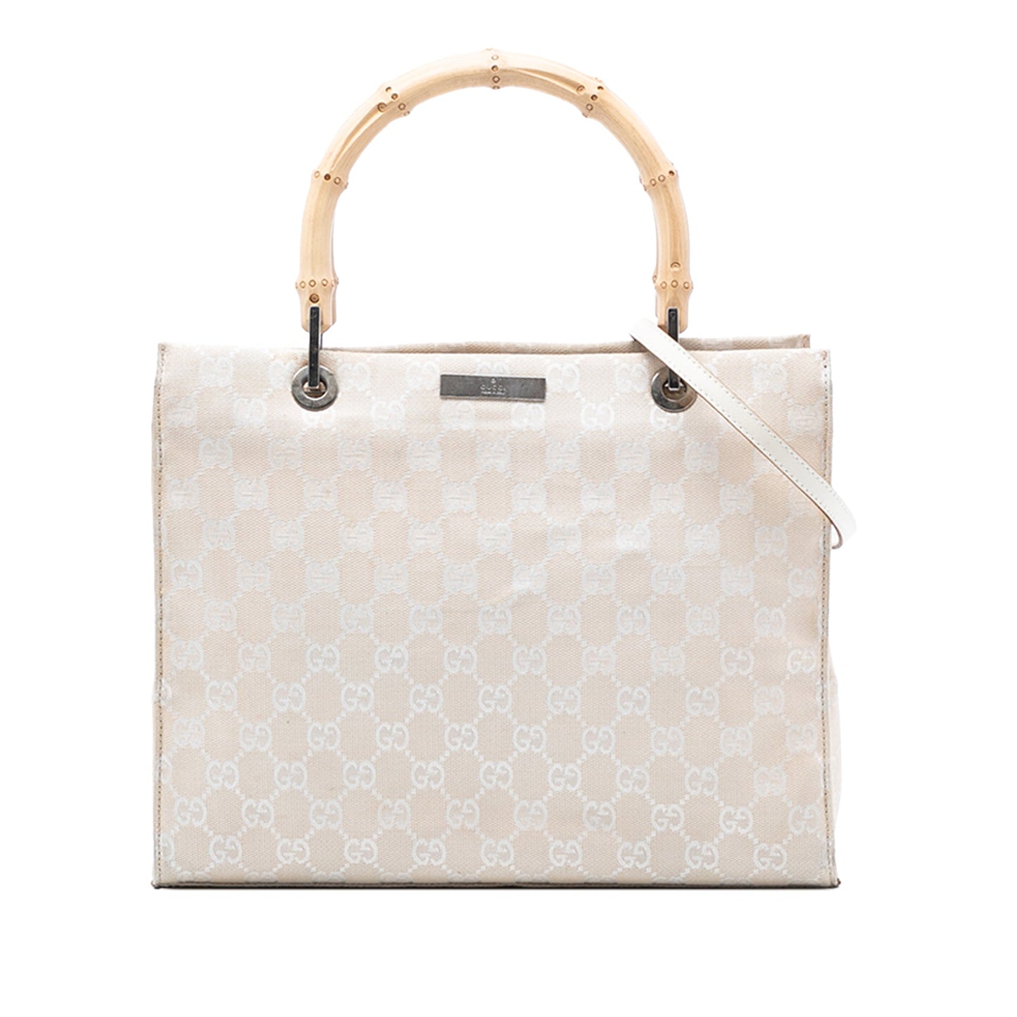 Gucci GG Canvas Bamboo Satchel